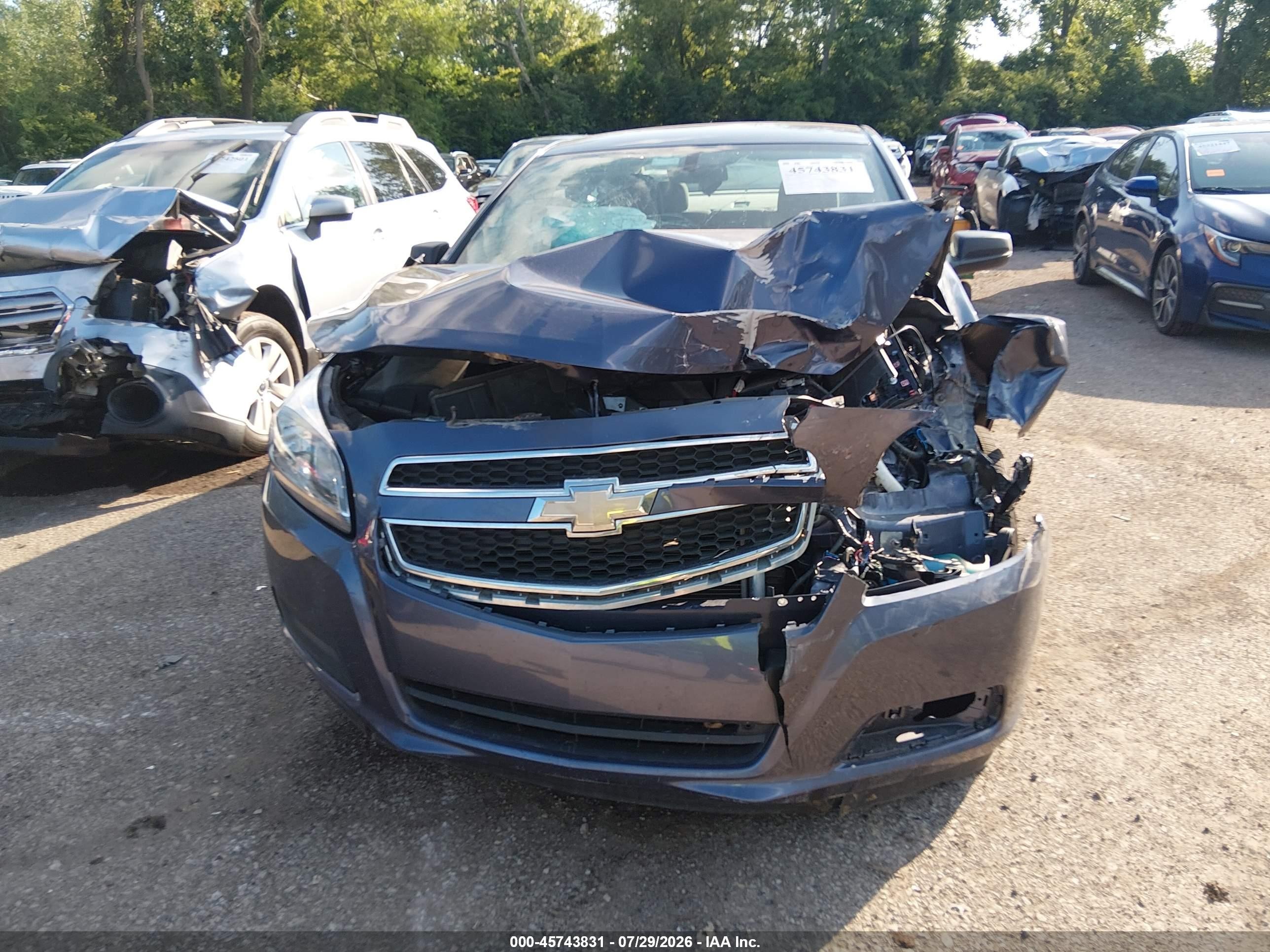 2013 Chevrolet Malibu 1ls Blue vin: 1G11B5SA1DF332302