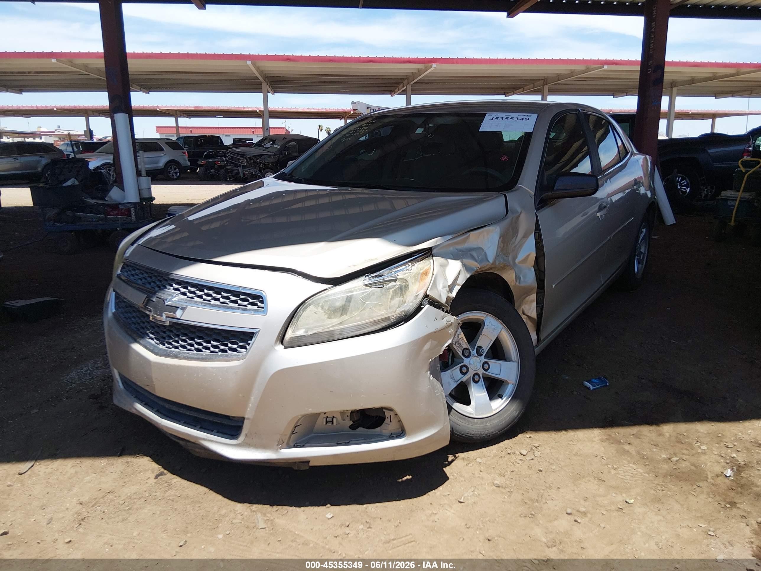 2013 Chevrolet Malibu 1ls Cream vin: 1G11B5SA1DF352565