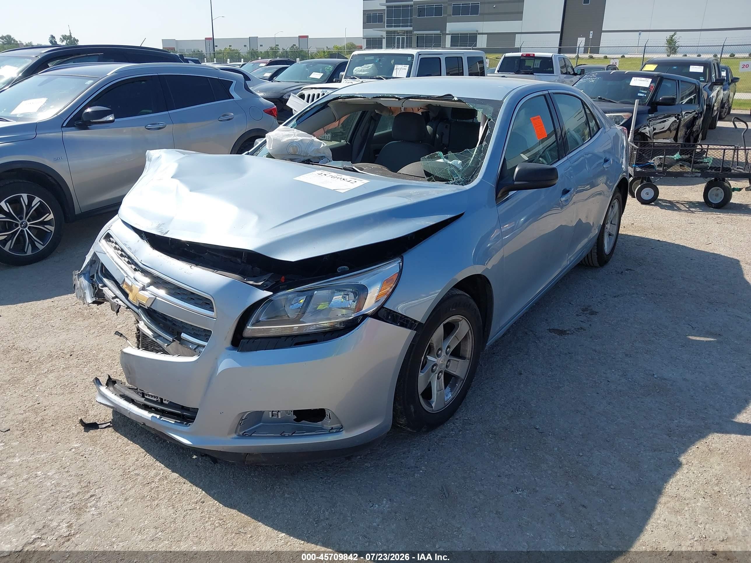 2013 Chevrolet Malibu 1ls Light Blue vin: 1G11B5SA1DU117787