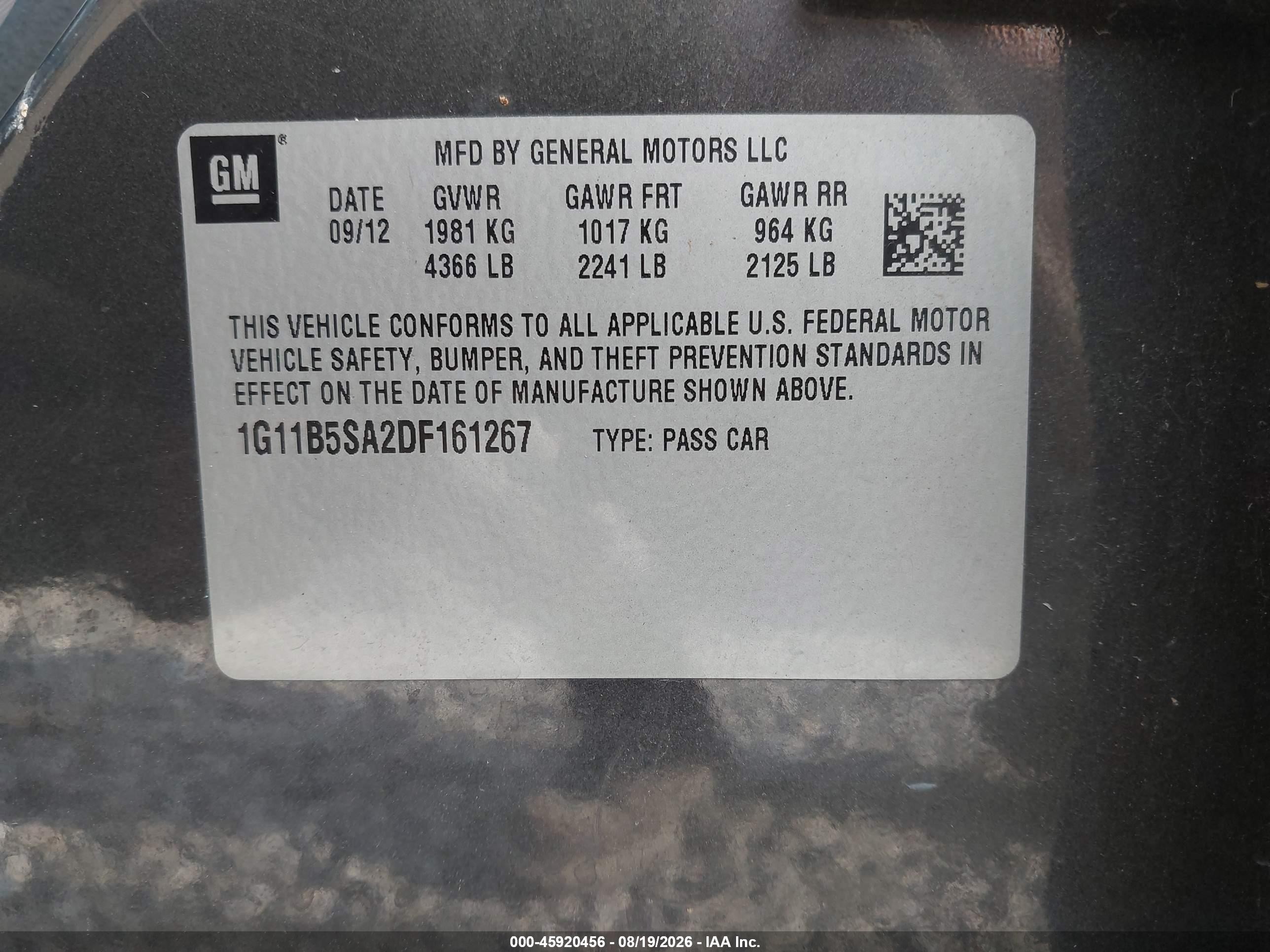 2013 Chevrolet Malibu 1ls Gray vin: 1G11B5SA2DF161267