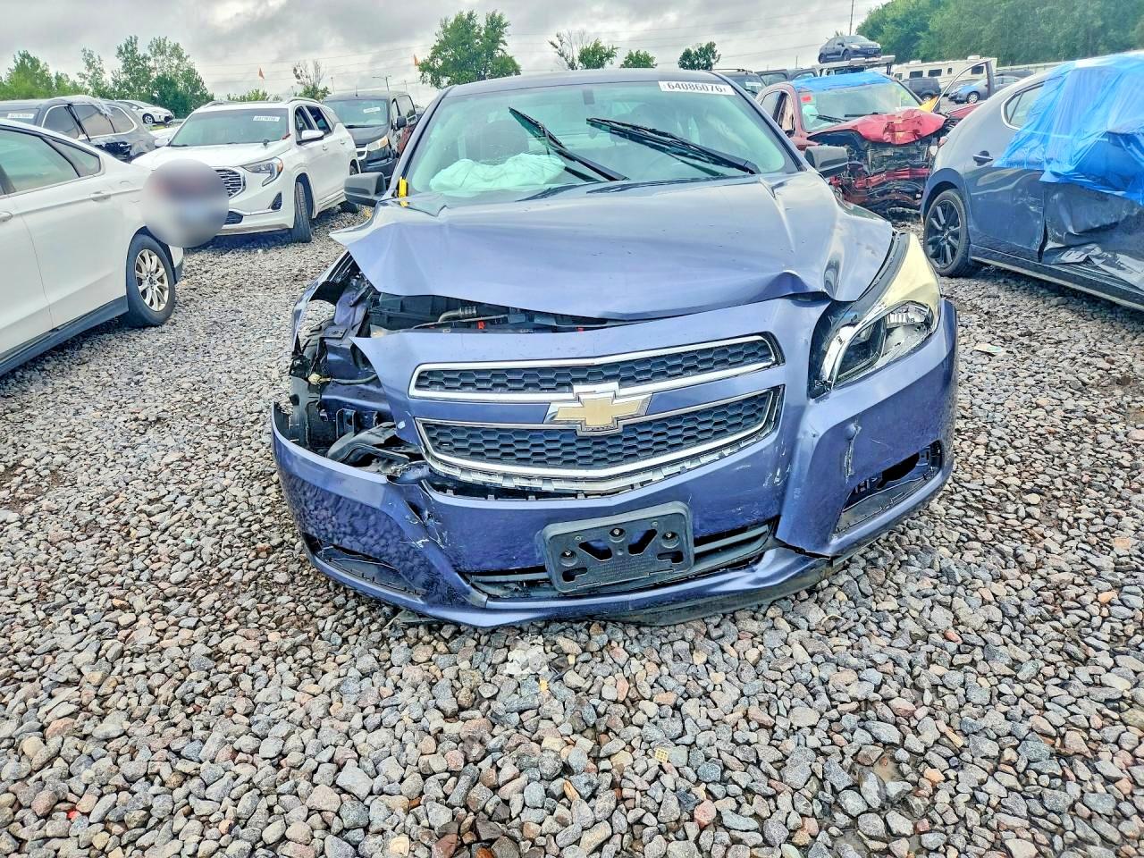 2013 Chevrolet Malibu Gray vin: 1G11B5SA2DF175587