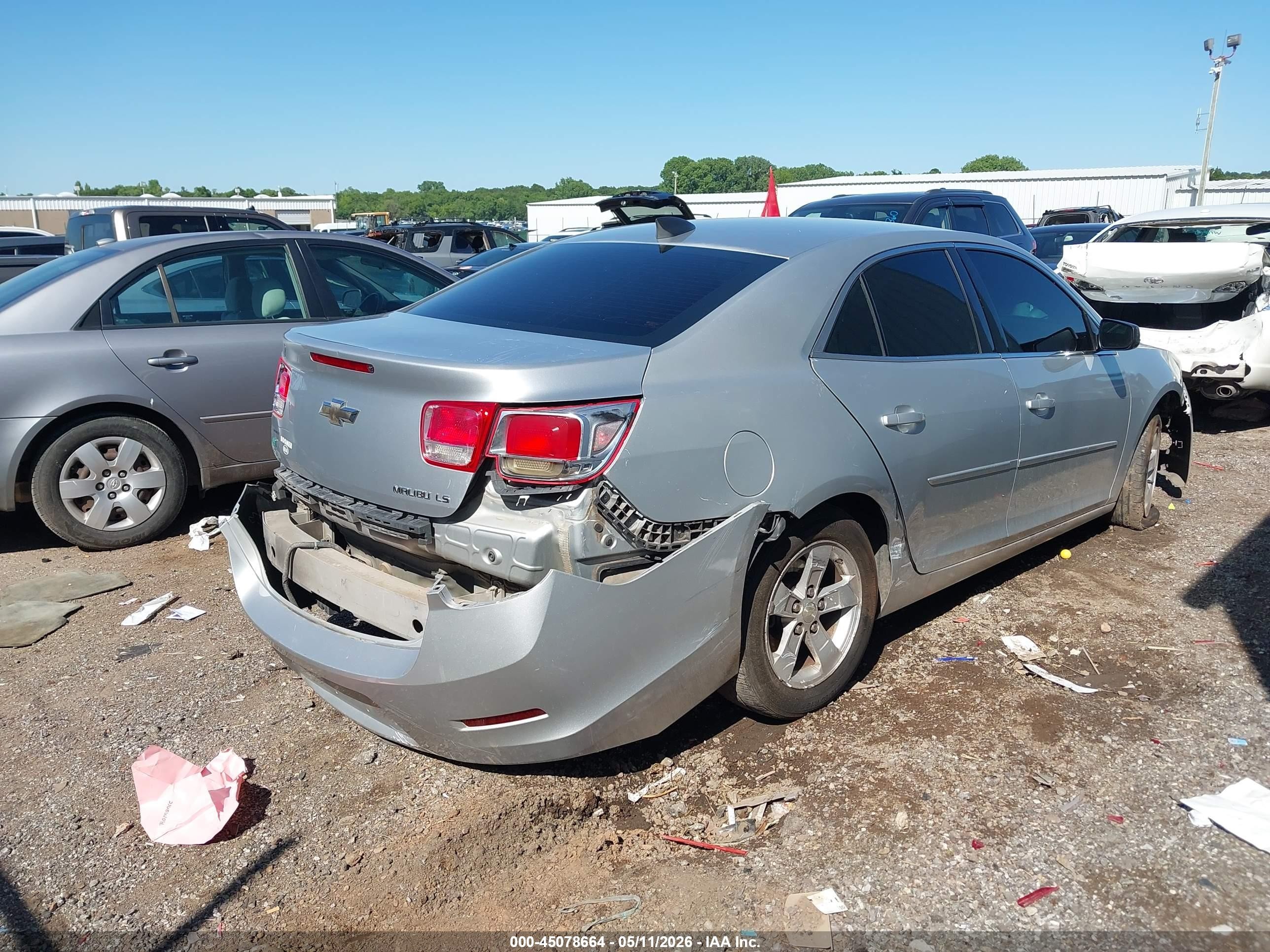 2016 Chevrolet Malibu Limited Ls Silver vin: 1G11B5SA2GF110775