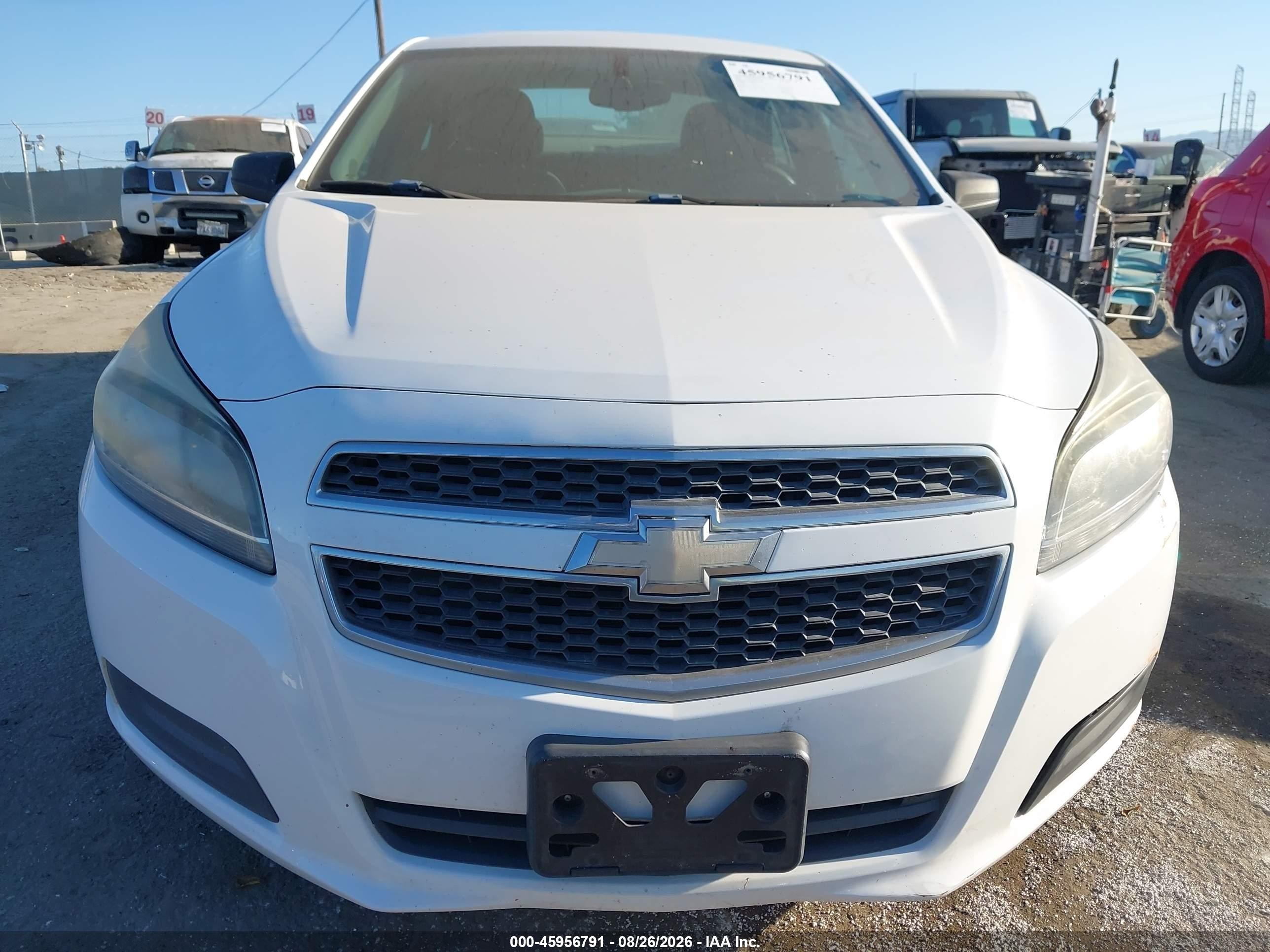 2013 Chevrolet Malibu 1ls White vin: 1G11B5SA3DF154280