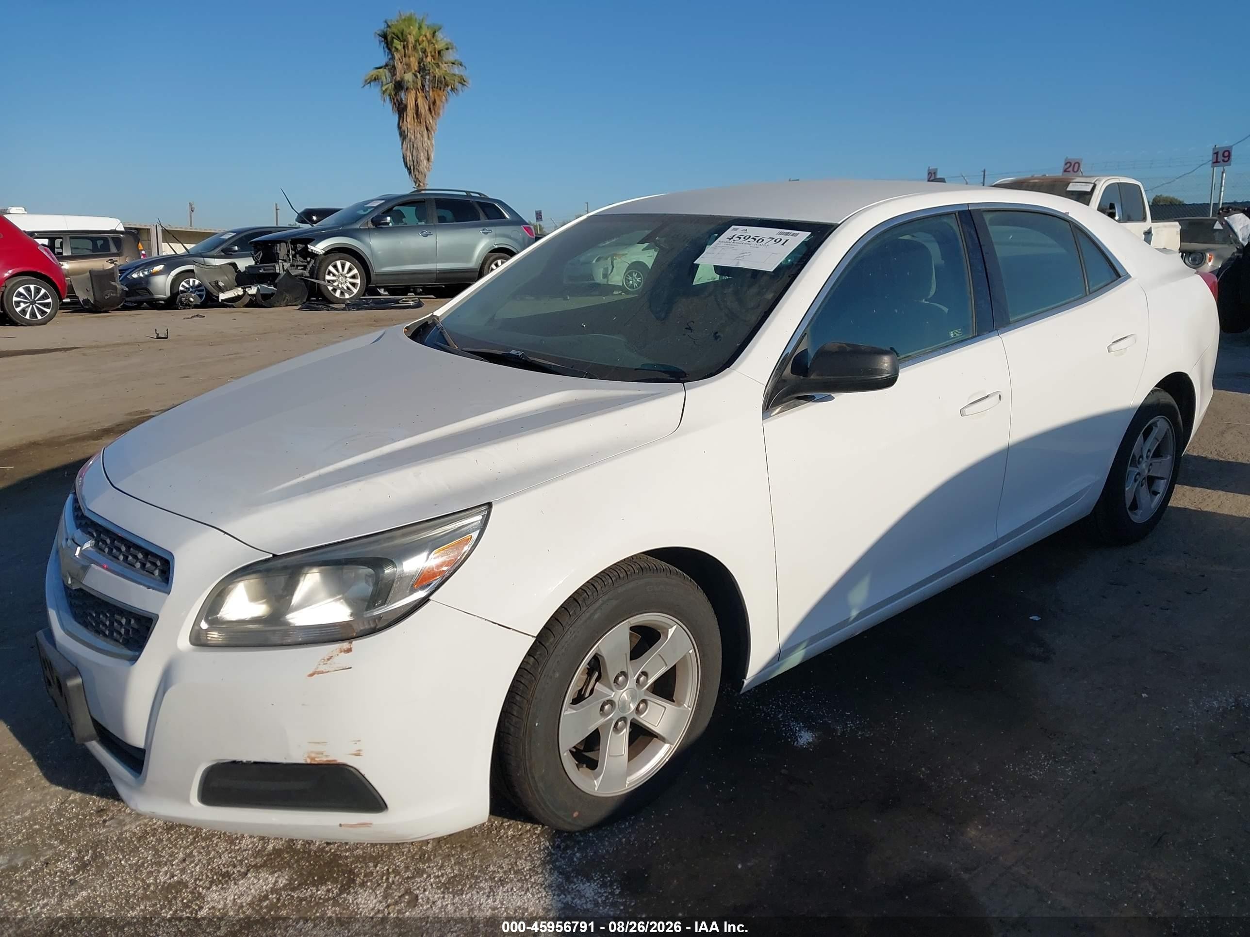 2013 Chevrolet Malibu 1ls White vin: 1G11B5SA3DF154280