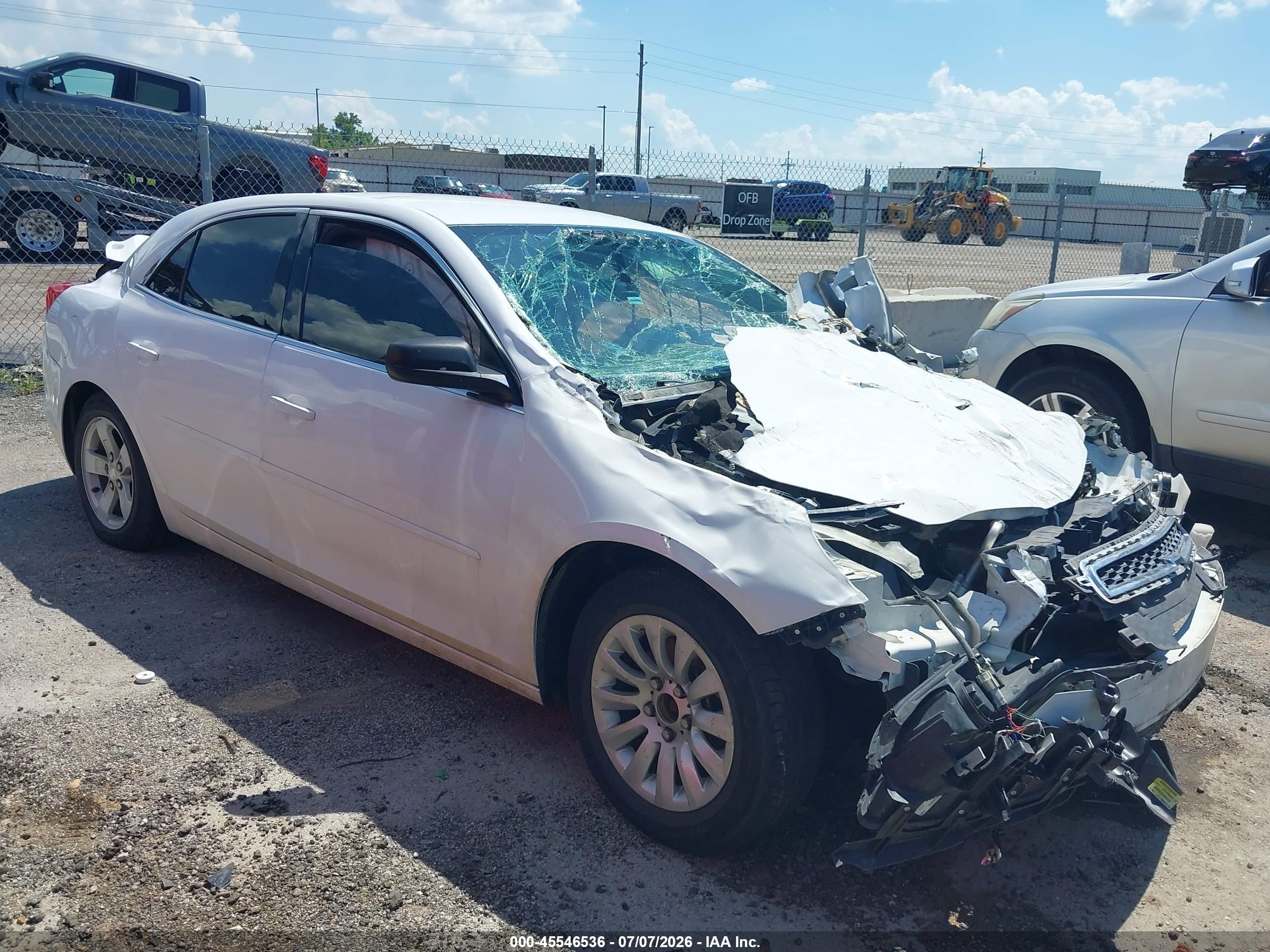 2013 Chevrolet Malibu 1ls White vin: 1G11B5SA3DF181592
