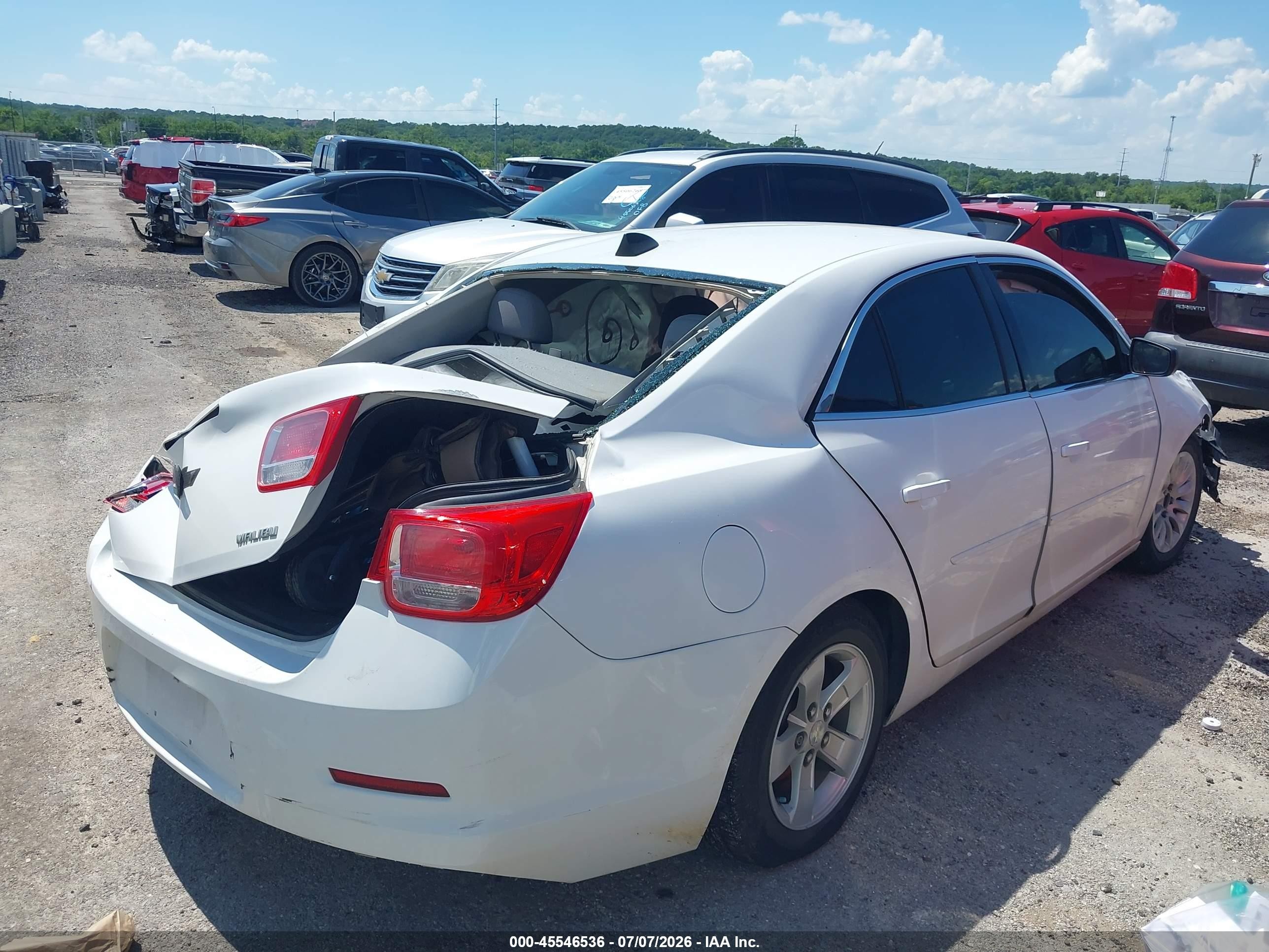 2013 Chevrolet Malibu 1ls White vin: 1G11B5SA3DF181592