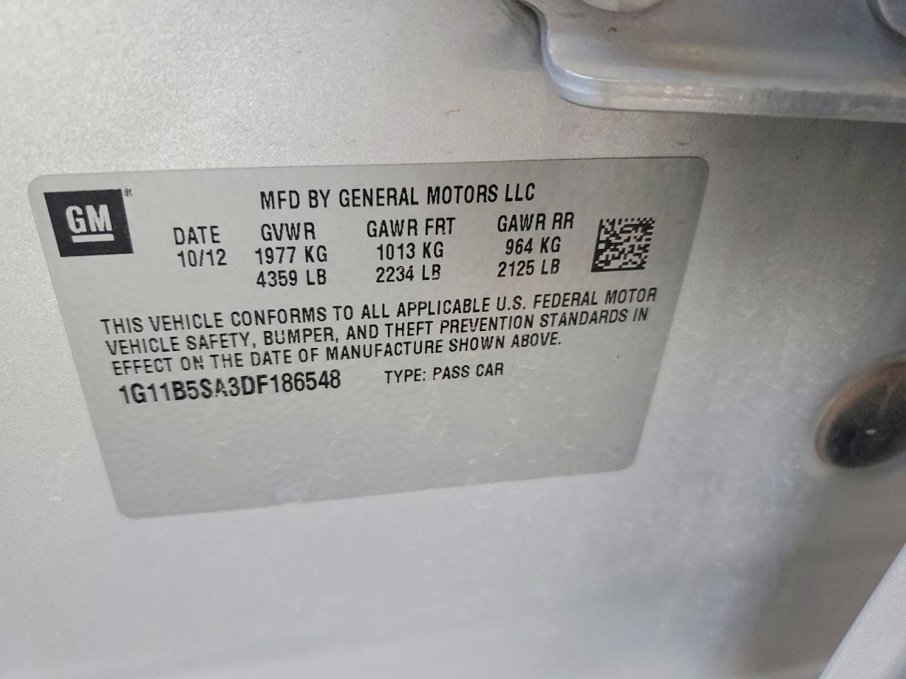 2013 Chevrolet Malibu Ls Серебряный vin: 1G11B5SA3DF186548