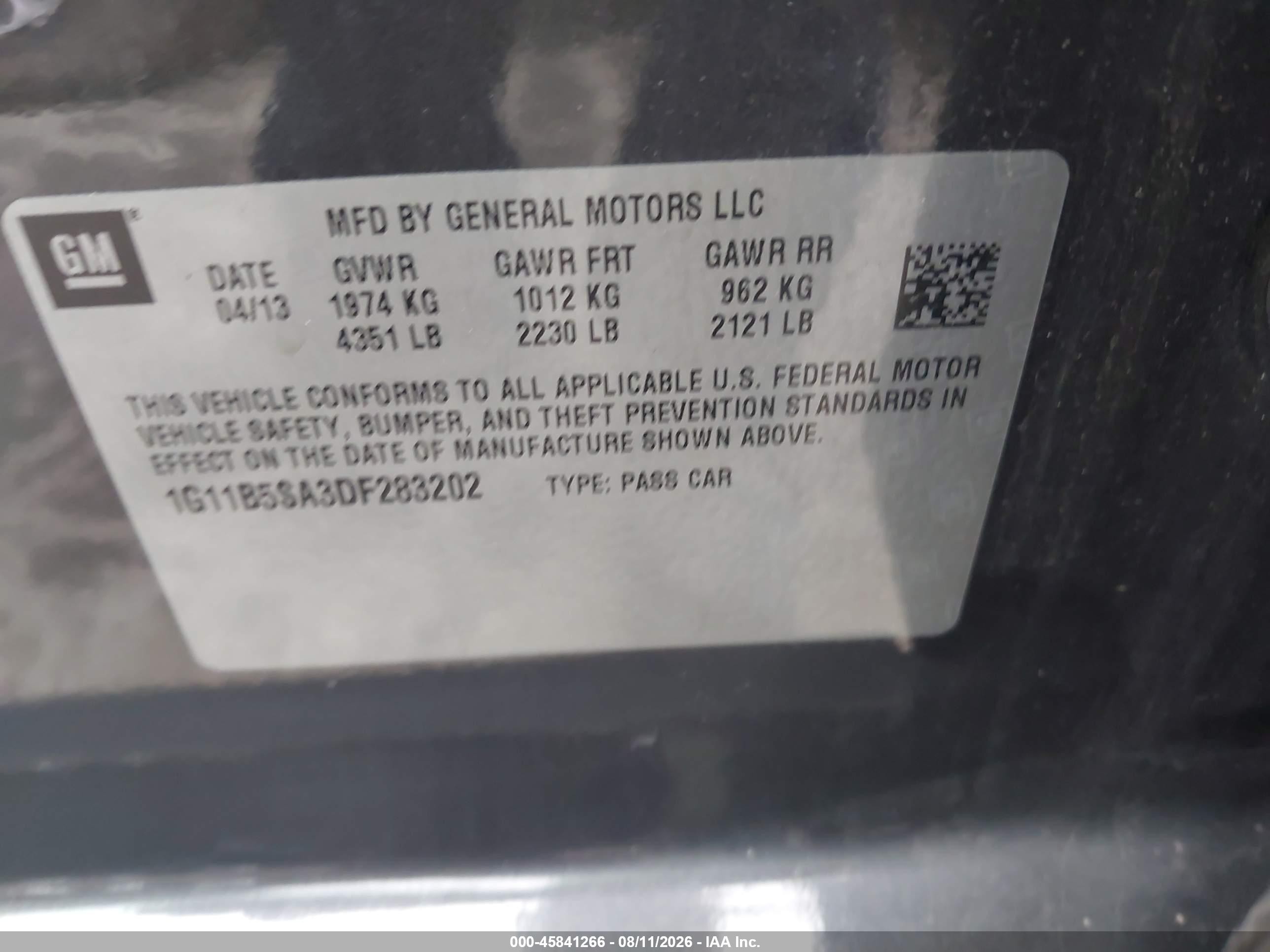 2013 Chevrolet Malibu 1ls Gray vin: 1G11B5SA3DF283202