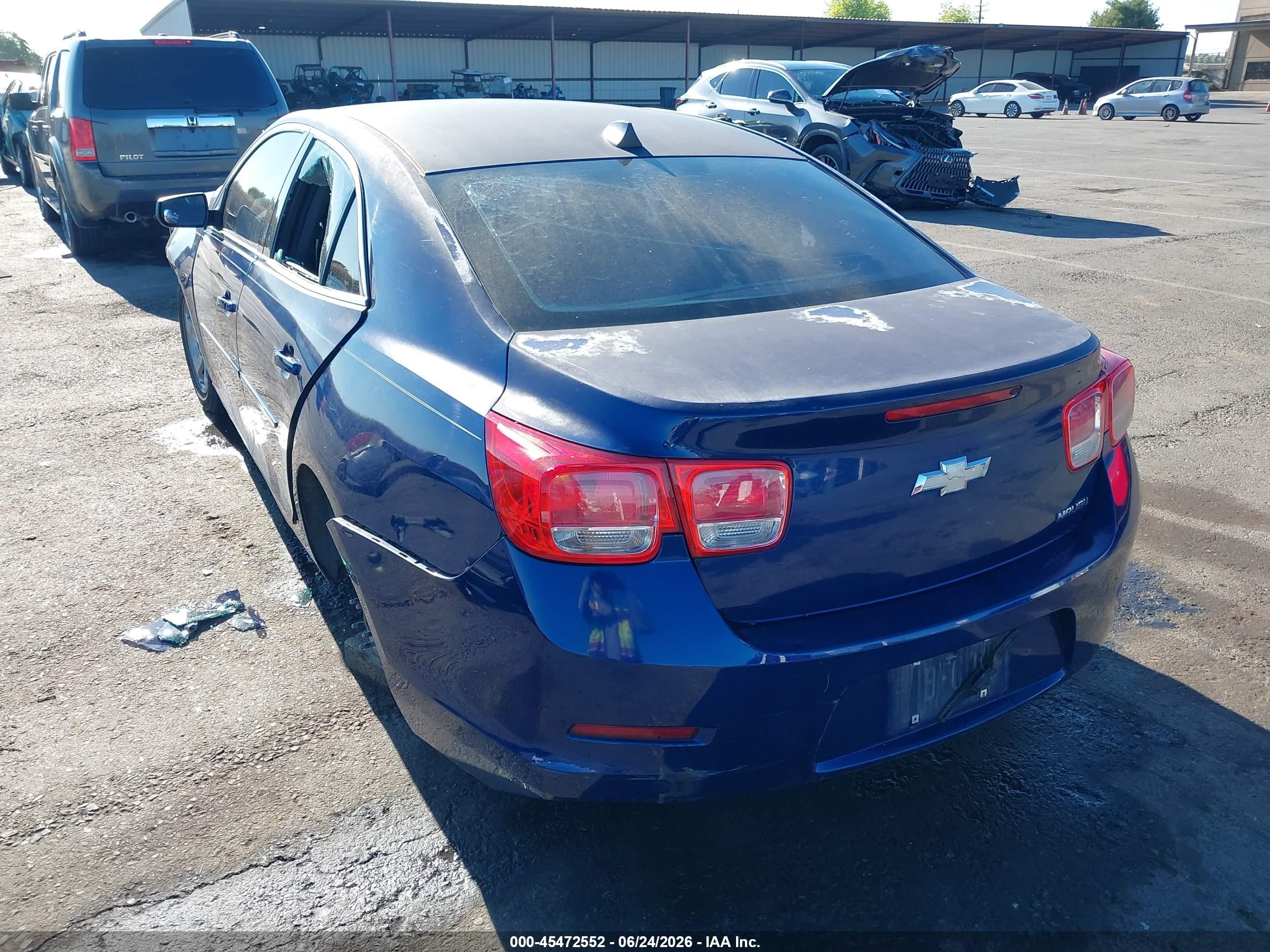 2013 Chevrolet Malibu 1ls Blue vin: 1G11B5SA3DU113322