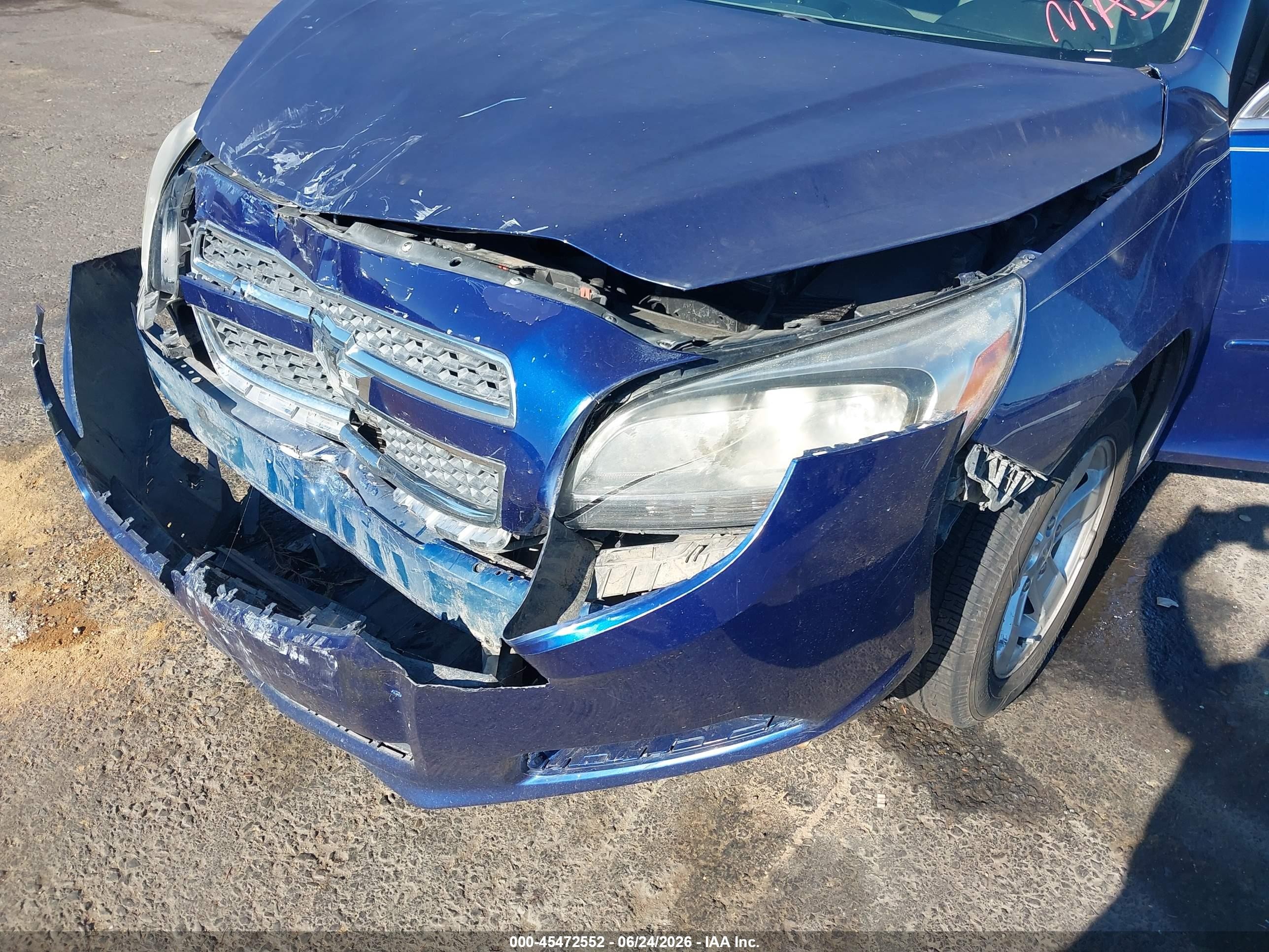 2013 Chevrolet Malibu 1ls Blue vin: 1G11B5SA3DU113322
