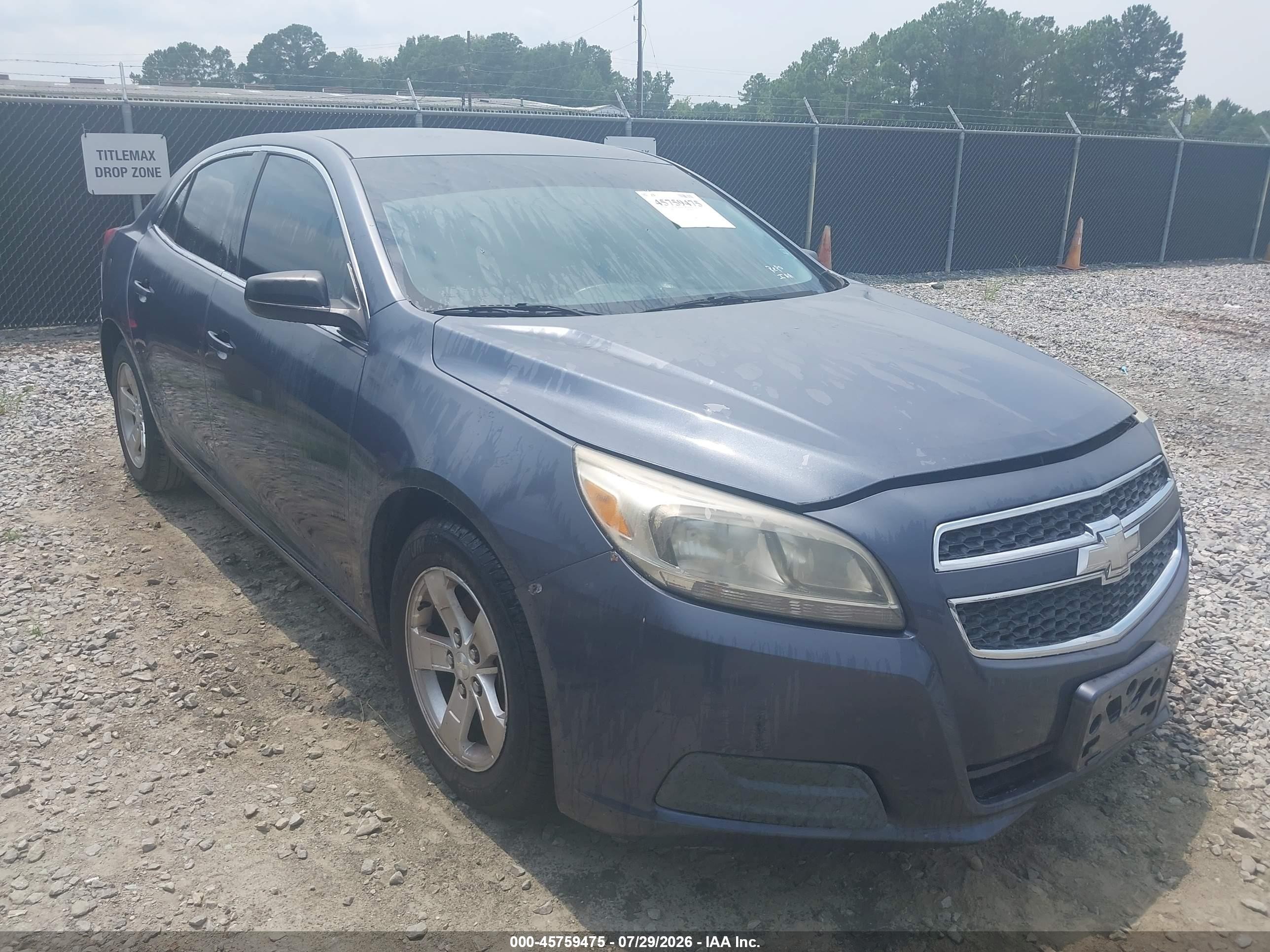 2013 Chevrolet Malibu 1ls Blue vin: 1G11B5SA4DF223980