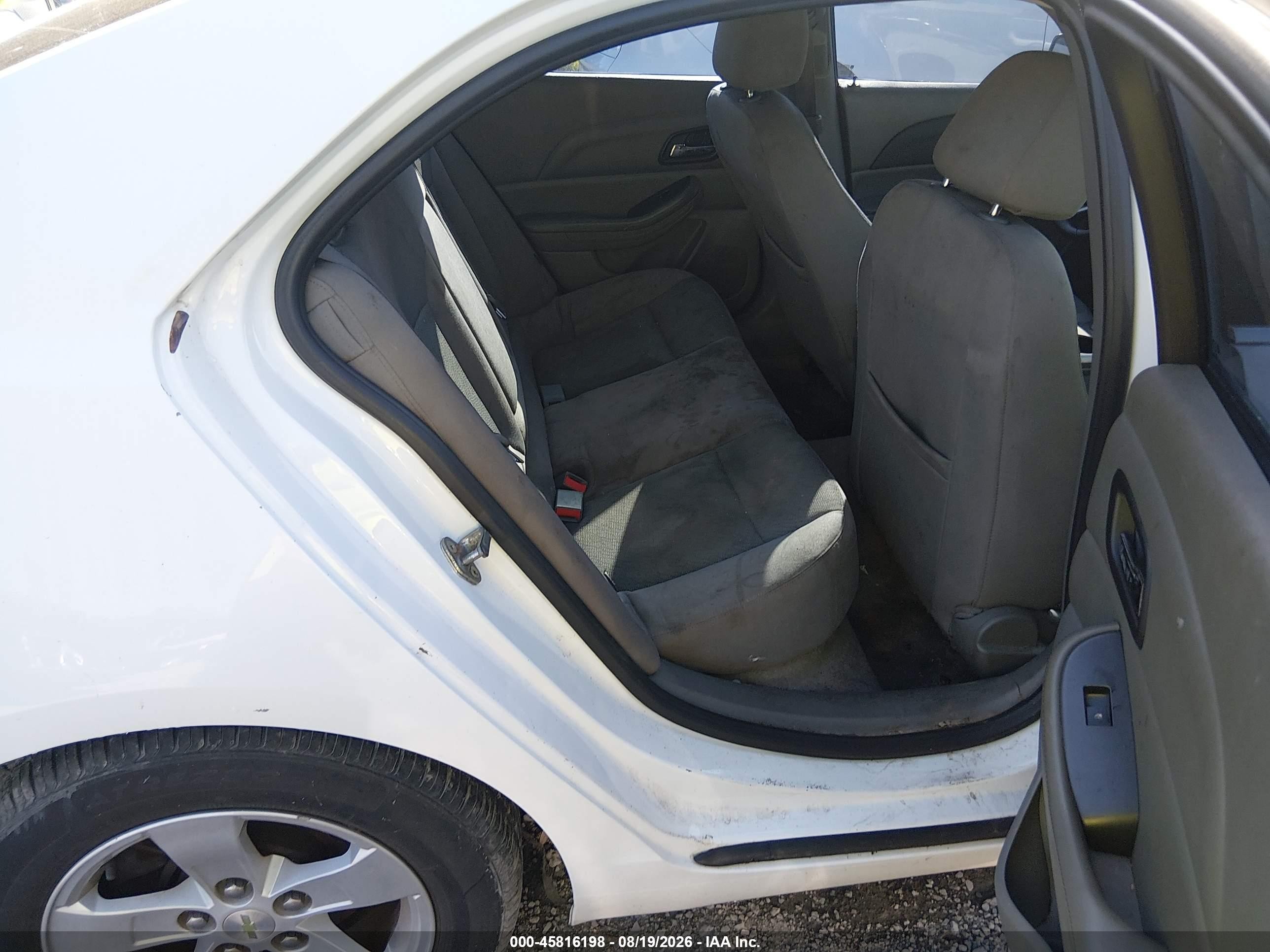 2013 Chevrolet Malibu 1ls White vin: 1G11B5SA4DF259359