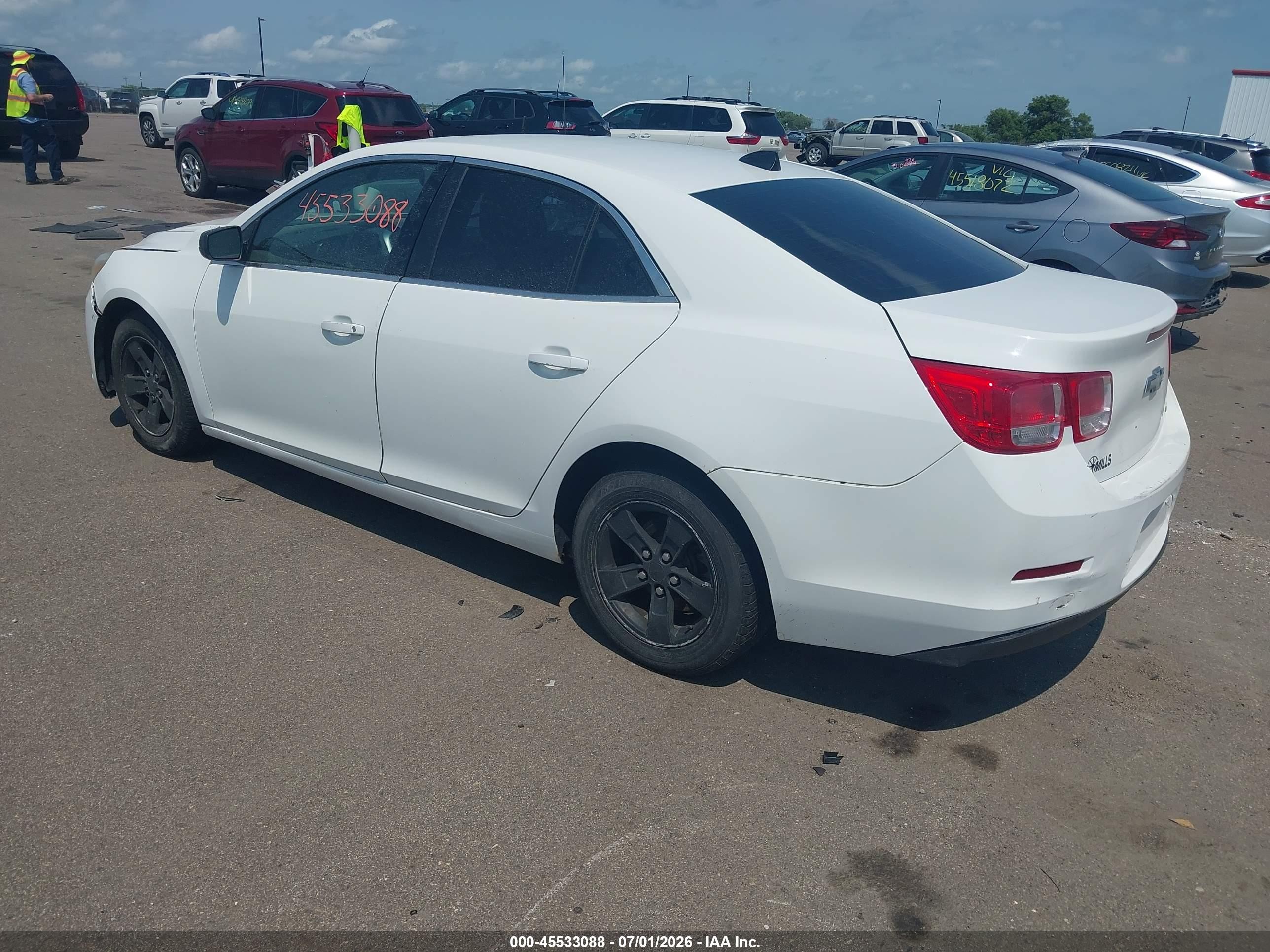 2013 Chevrolet Malibu 1ls White vin: 1G11B5SA4DF354567