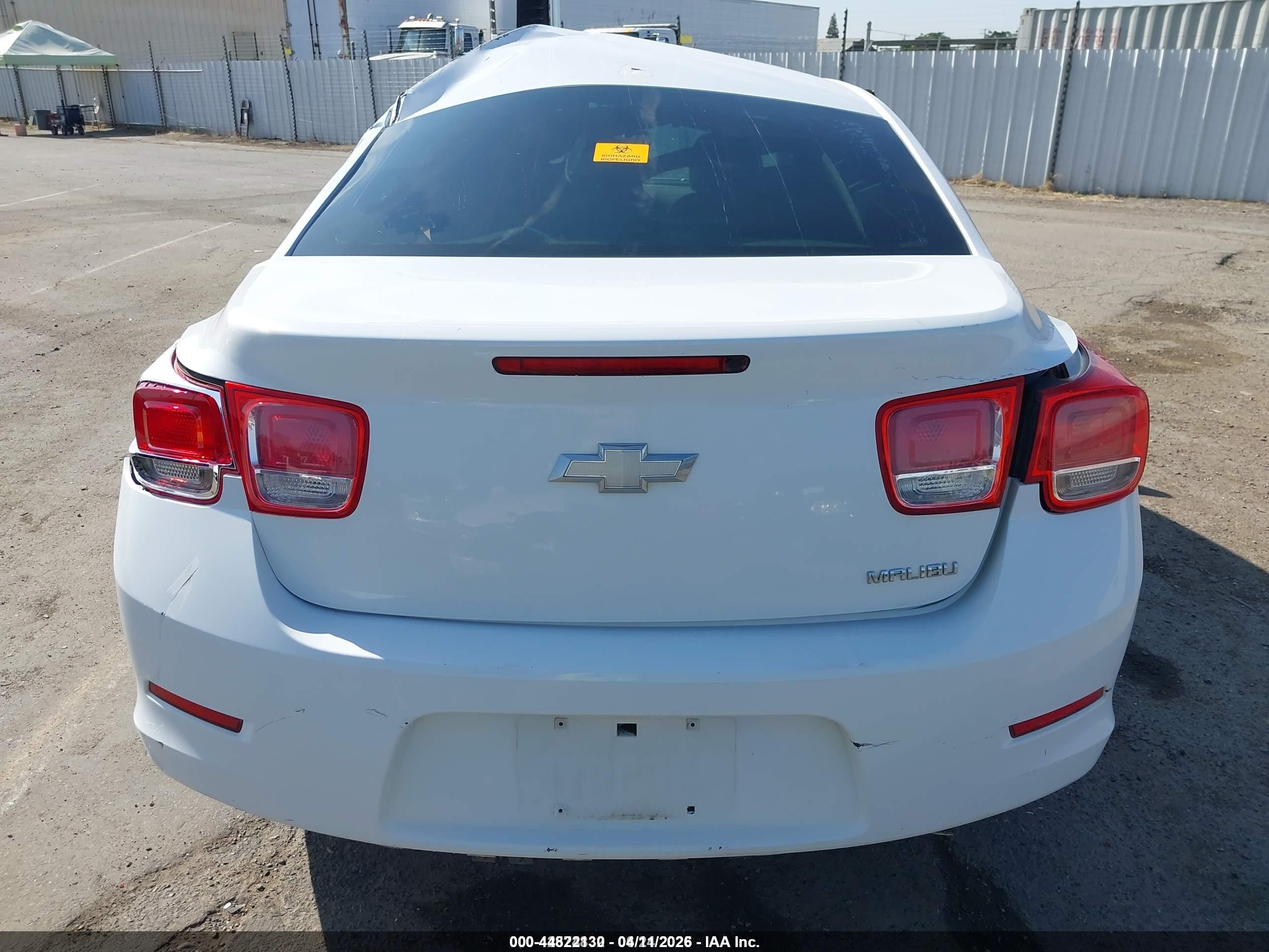 2013 Chevrolet Malibu 1ls White vin: 1G11B5SA5DF169721