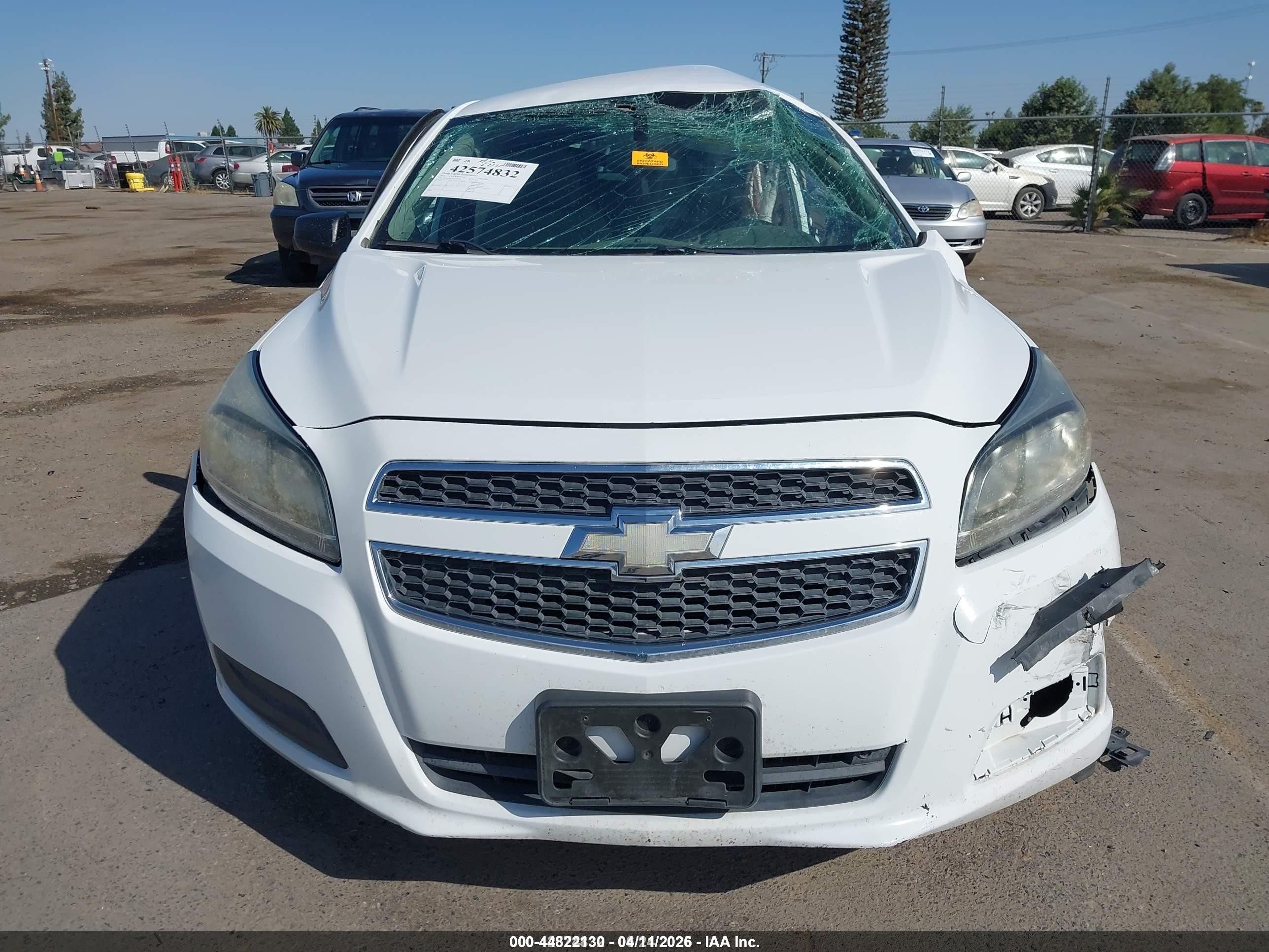 2013 Chevrolet Malibu 1ls White vin: 1G11B5SA5DF169721