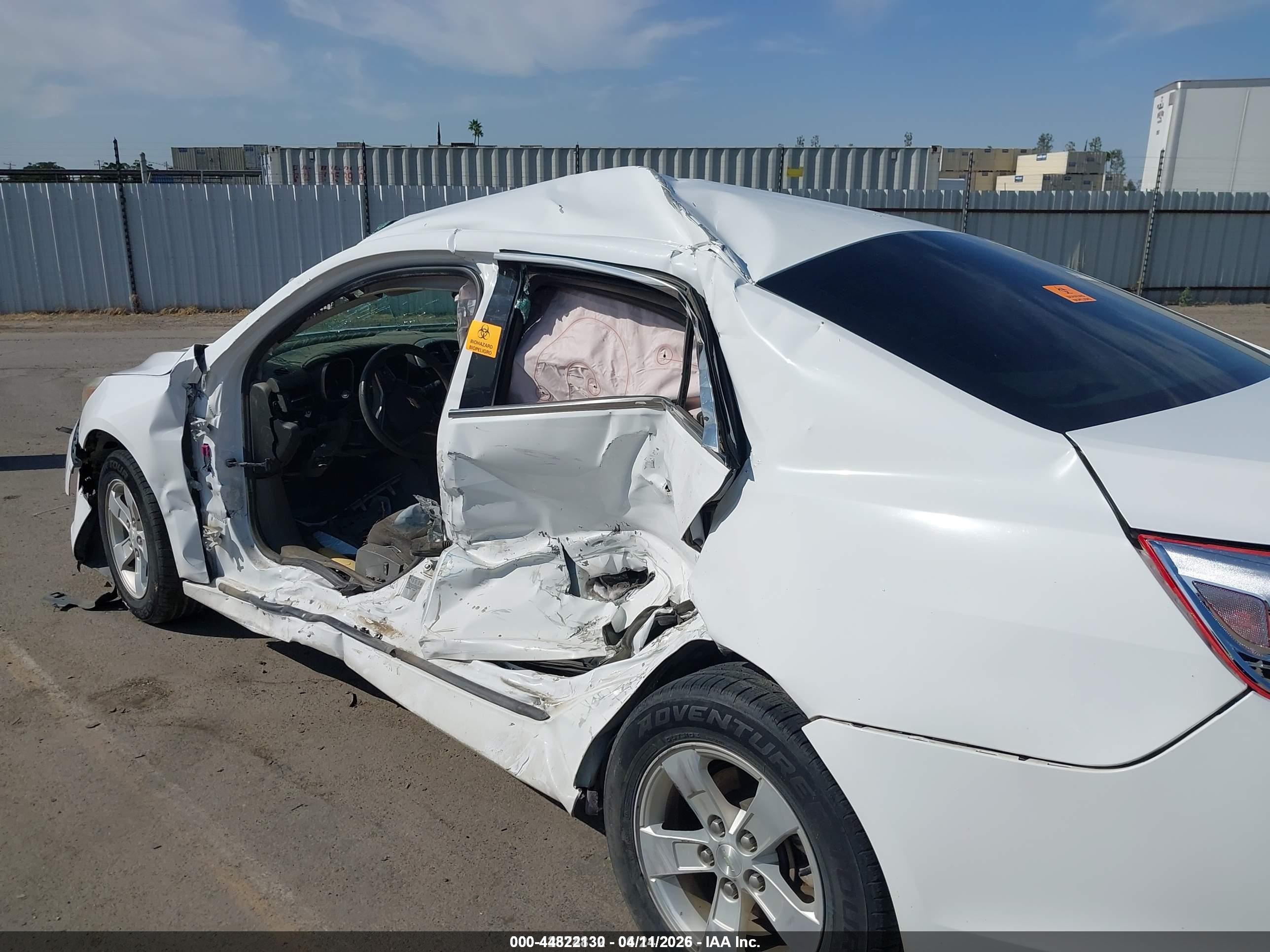 2013 Chevrolet Malibu 1ls White vin: 1G11B5SA5DF169721