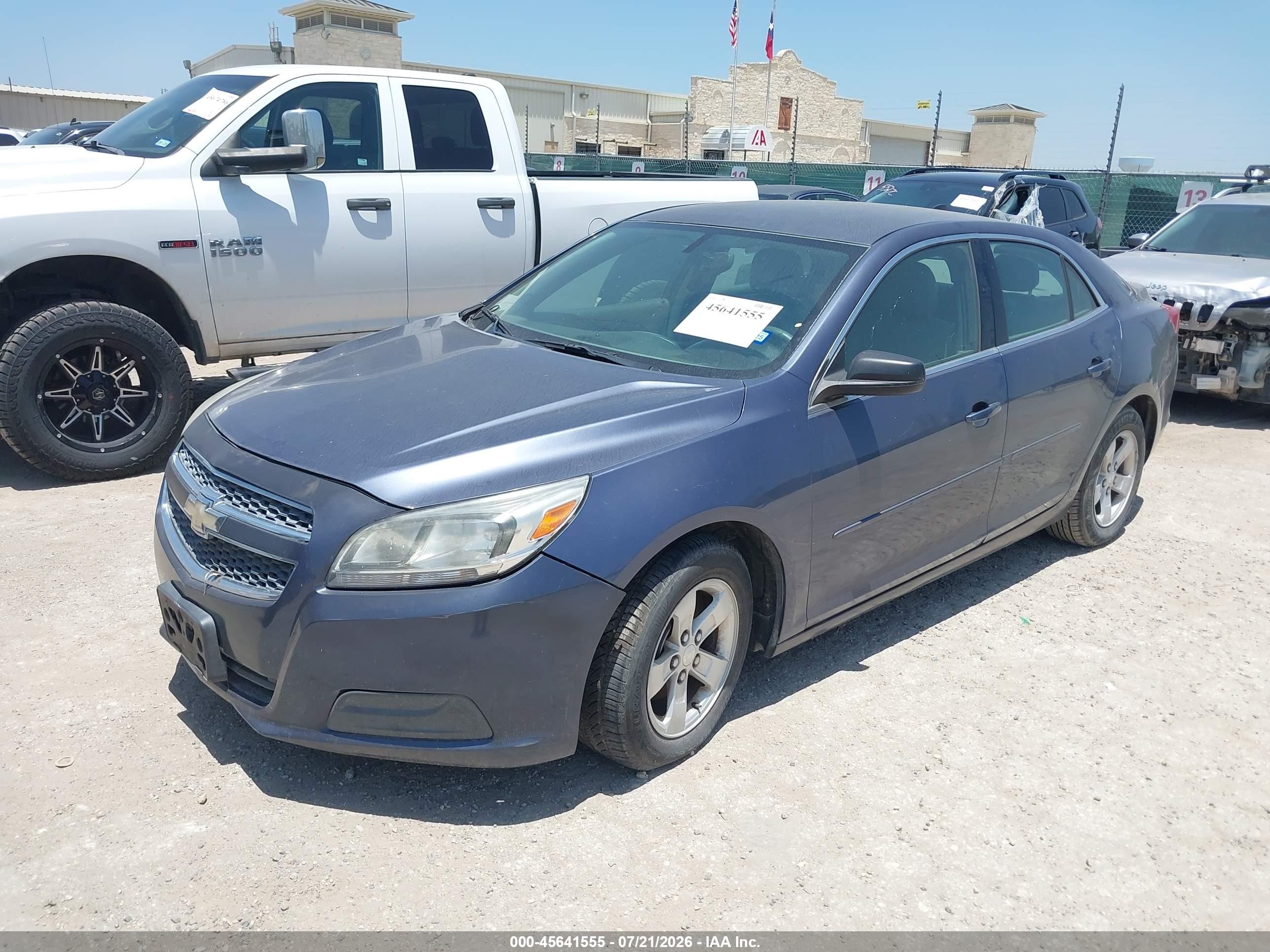 2013 Chevrolet Malibu 1ls Blue vin: 1G11B5SA5DF193369