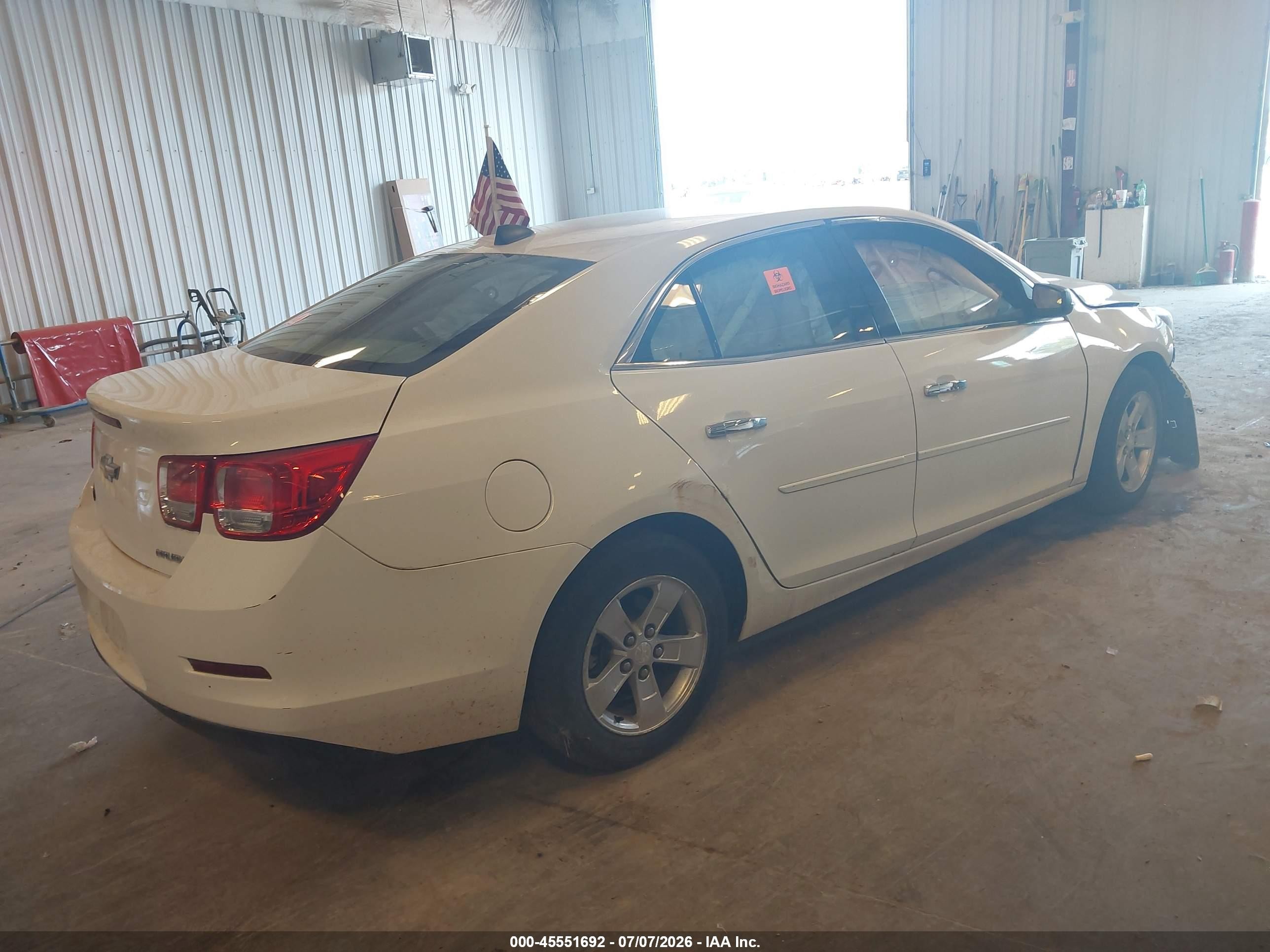2013 Chevrolet Malibu 1ls White vin: 1G11B5SA5DF261881