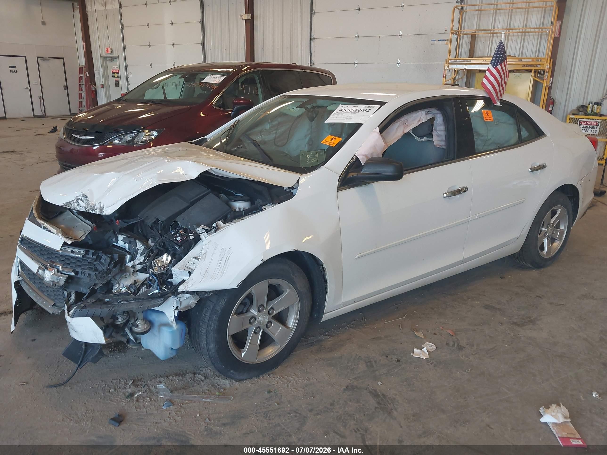 2013 Chevrolet Malibu 1ls White vin: 1G11B5SA5DF261881