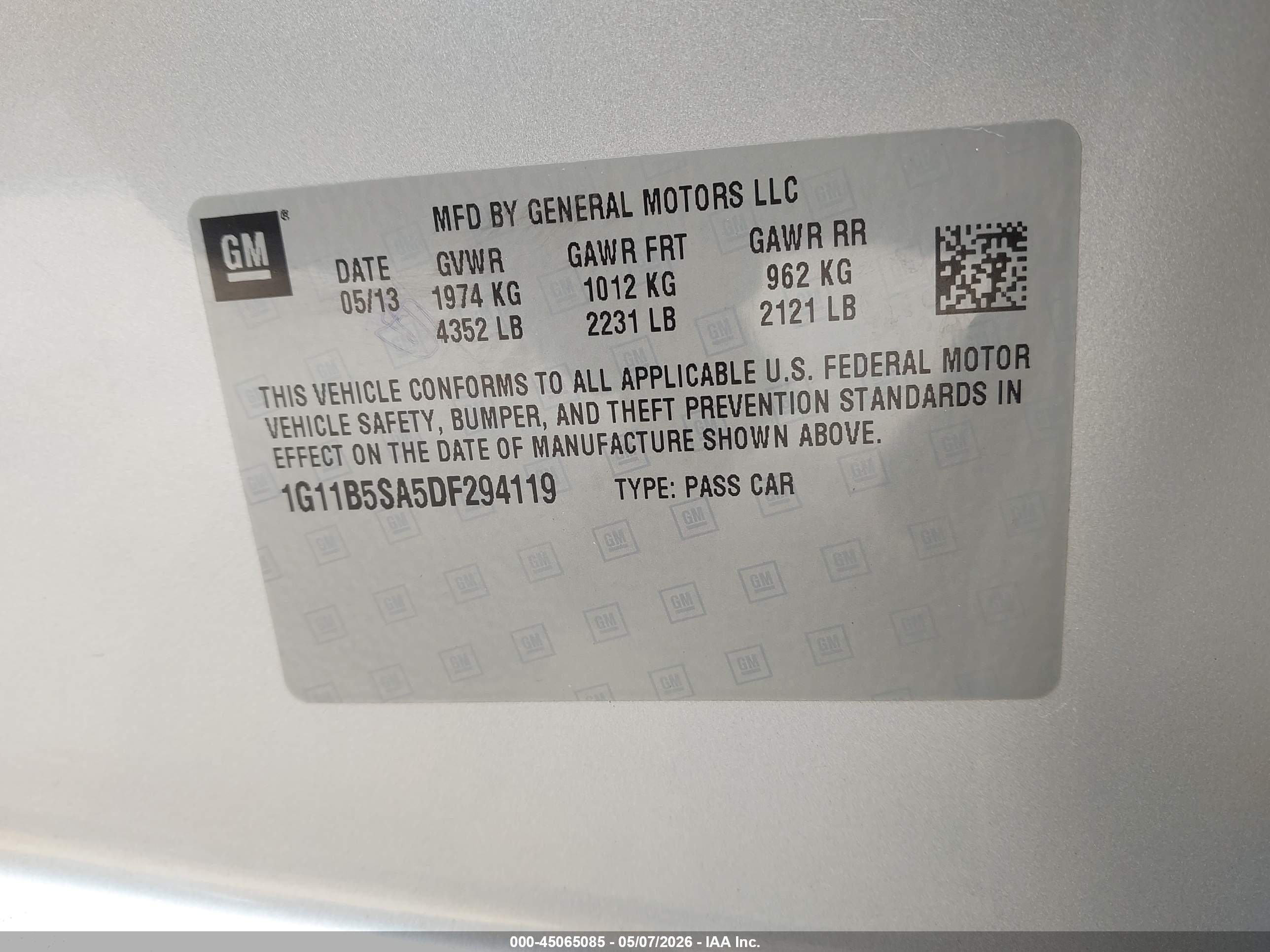 2013 Chevrolet Malibu 1ls Silver vin: 1G11B5SA5DF294119