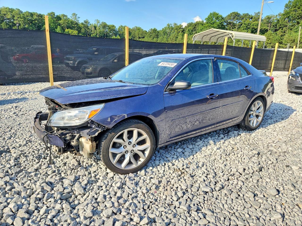 2013 Chevrolet Malibu Ls Blue vin: 1G11B5SA5DF351662