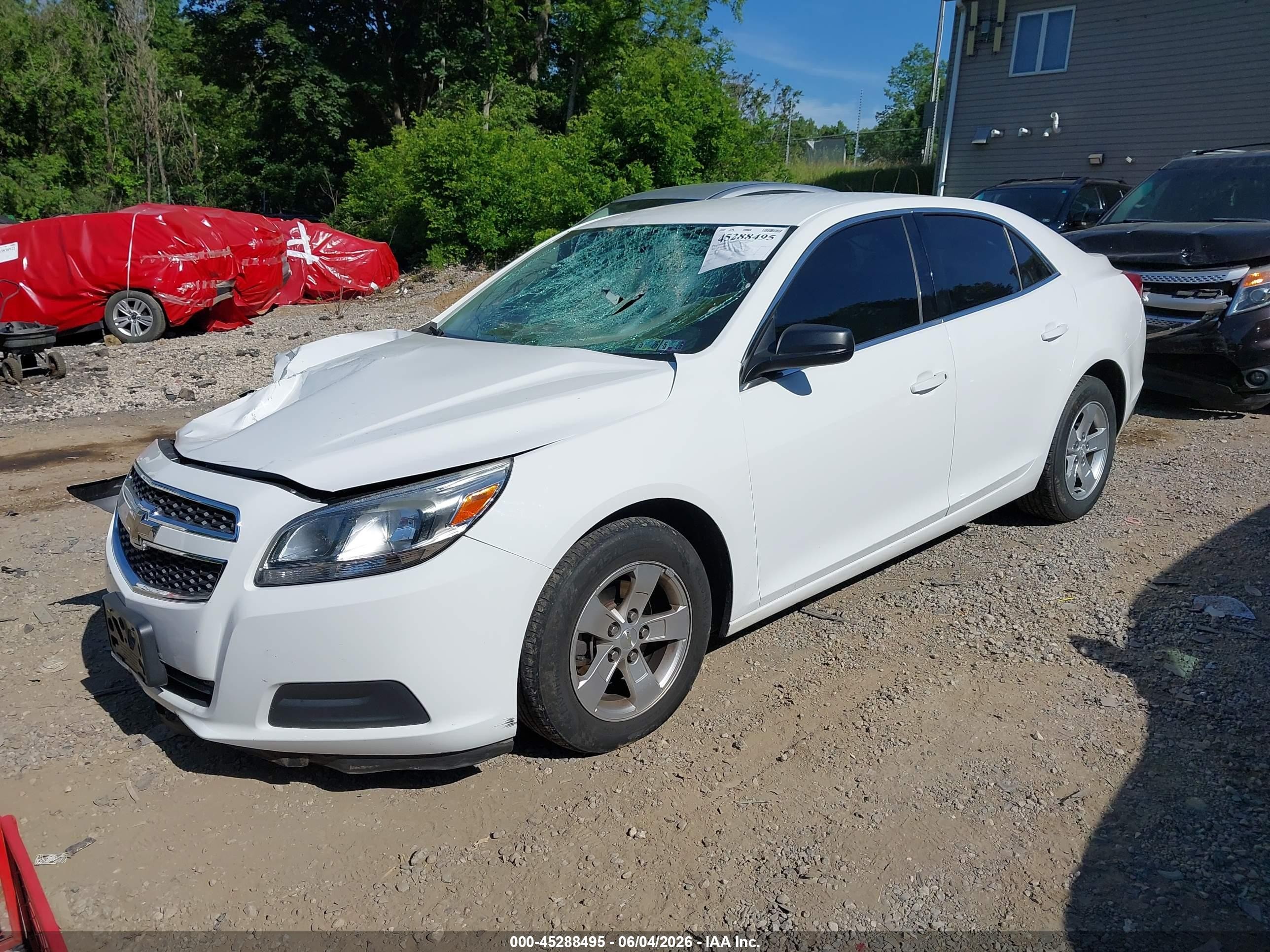 2013 Chevrolet Malibu 1ls White vin: 1G11B5SA6DF144844