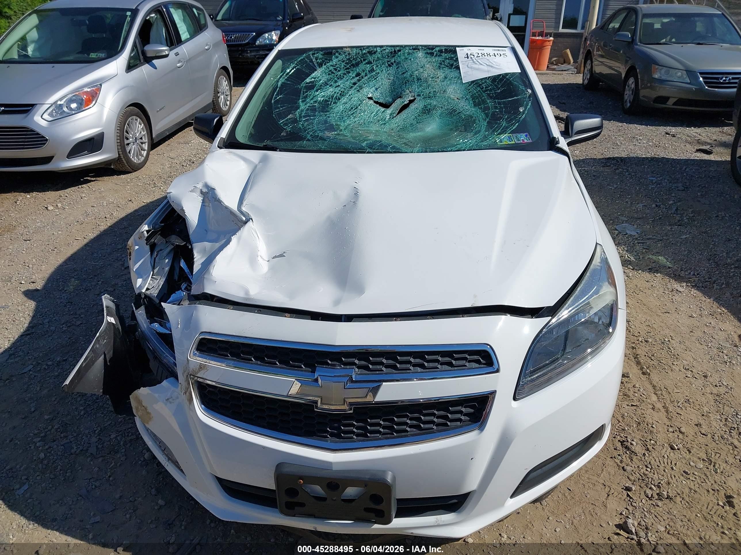 2013 Chevrolet Malibu 1ls White vin: 1G11B5SA6DF144844