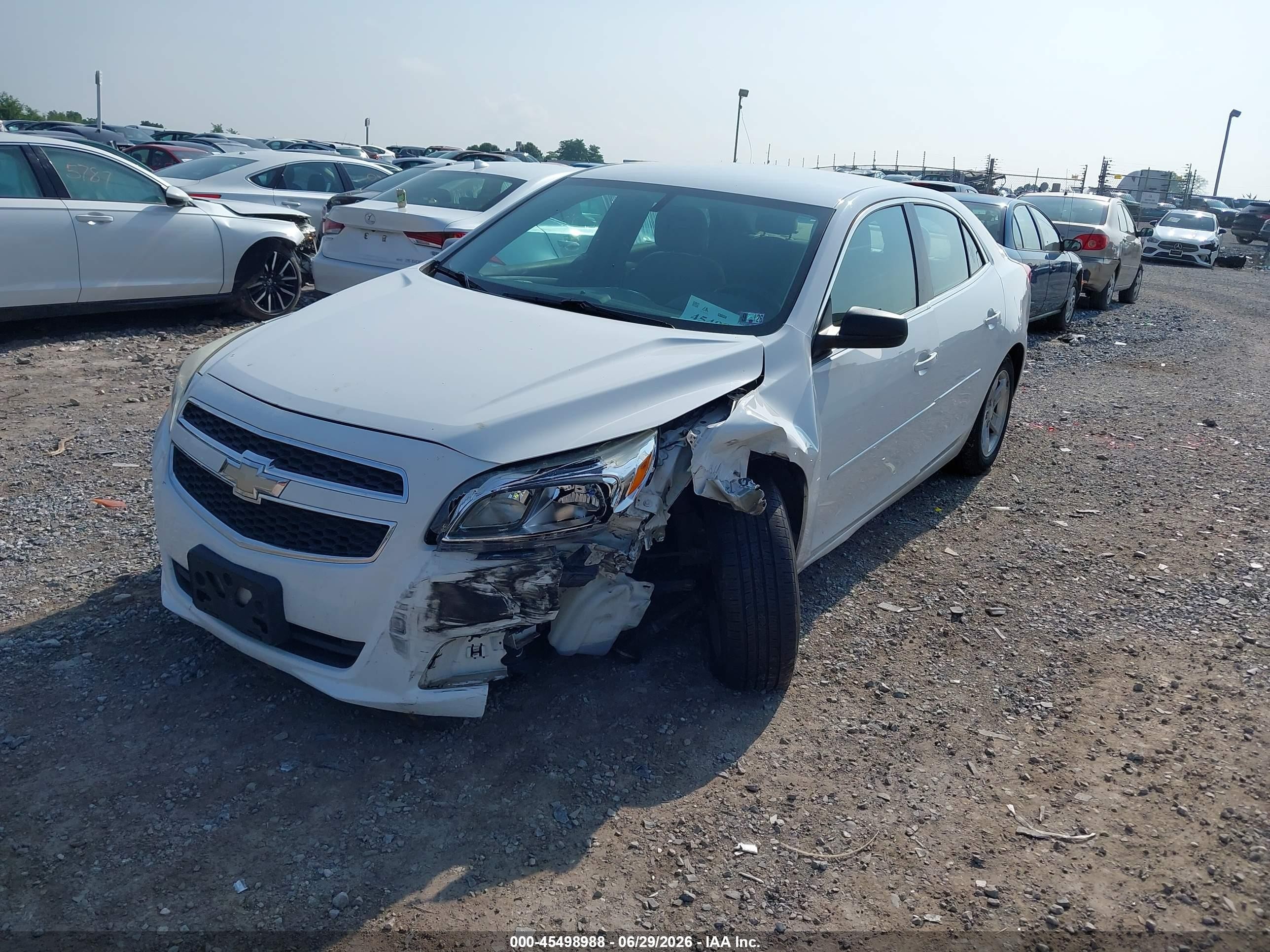 2013 Chevrolet Malibu 1ls White vin: 1G11B5SA6DF333963