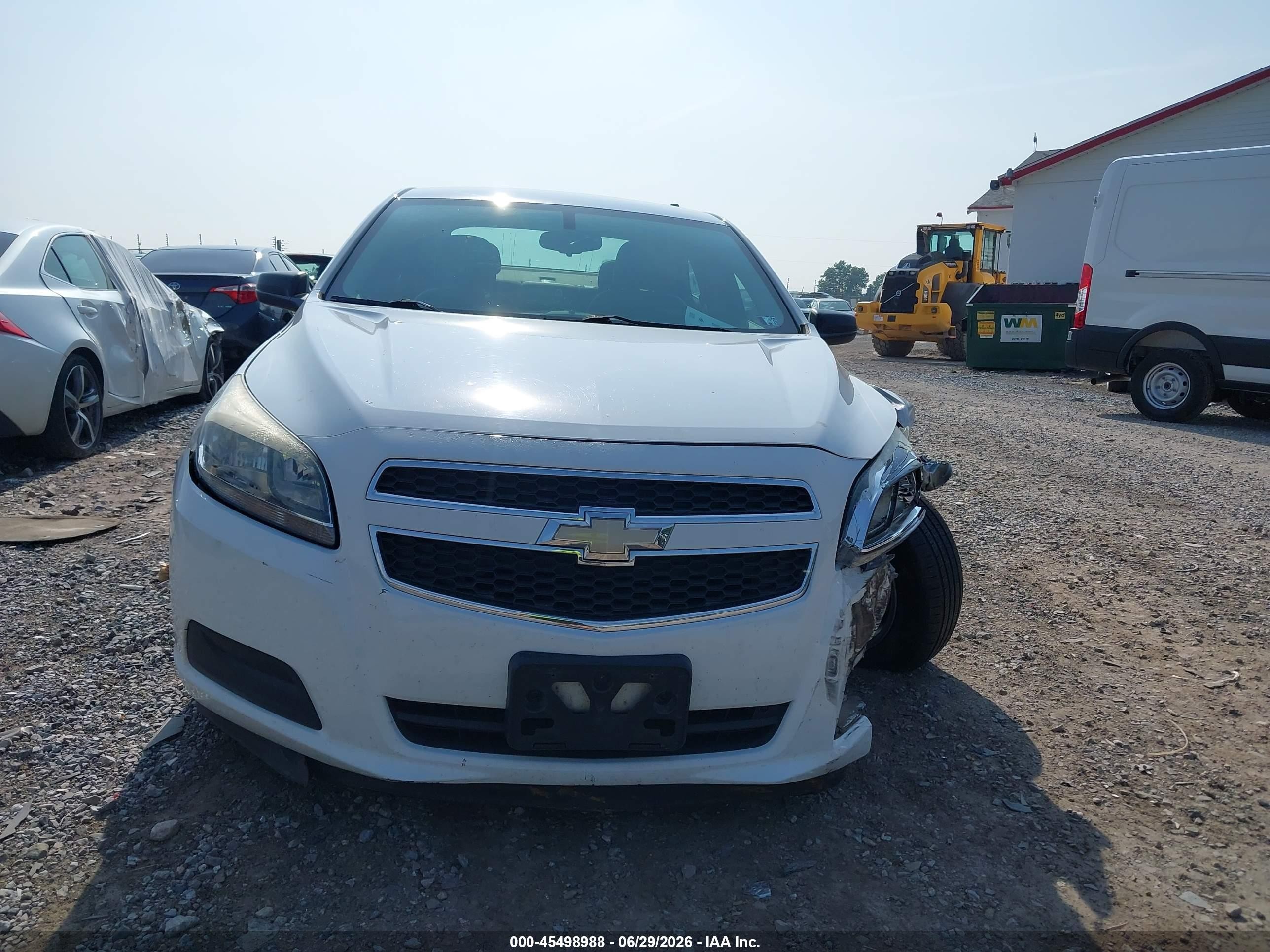 2013 Chevrolet Malibu 1ls White vin: 1G11B5SA6DF333963