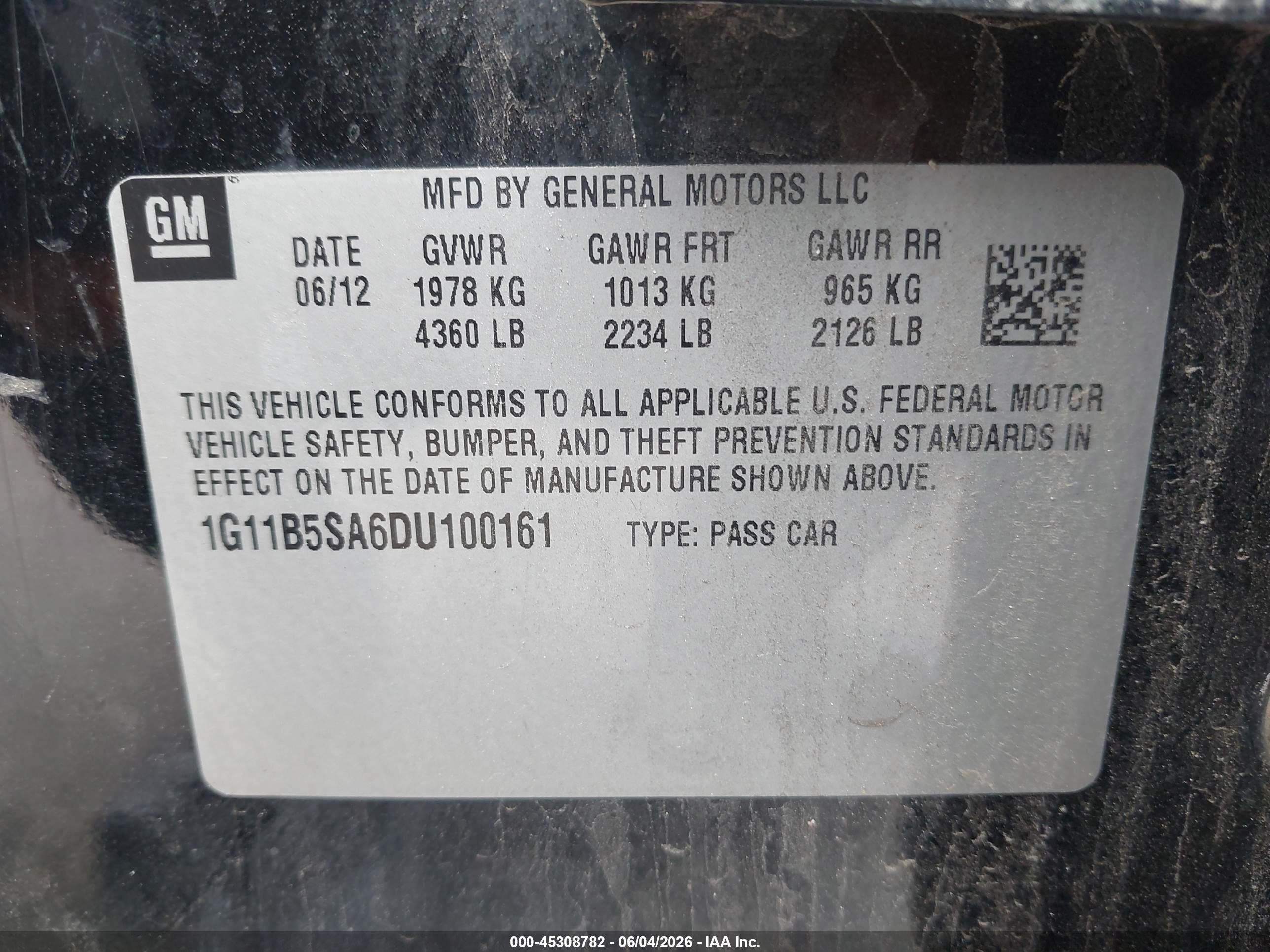 2013 Chevrolet Malibu 1ls Black vin: 1G11B5SA6DU100161