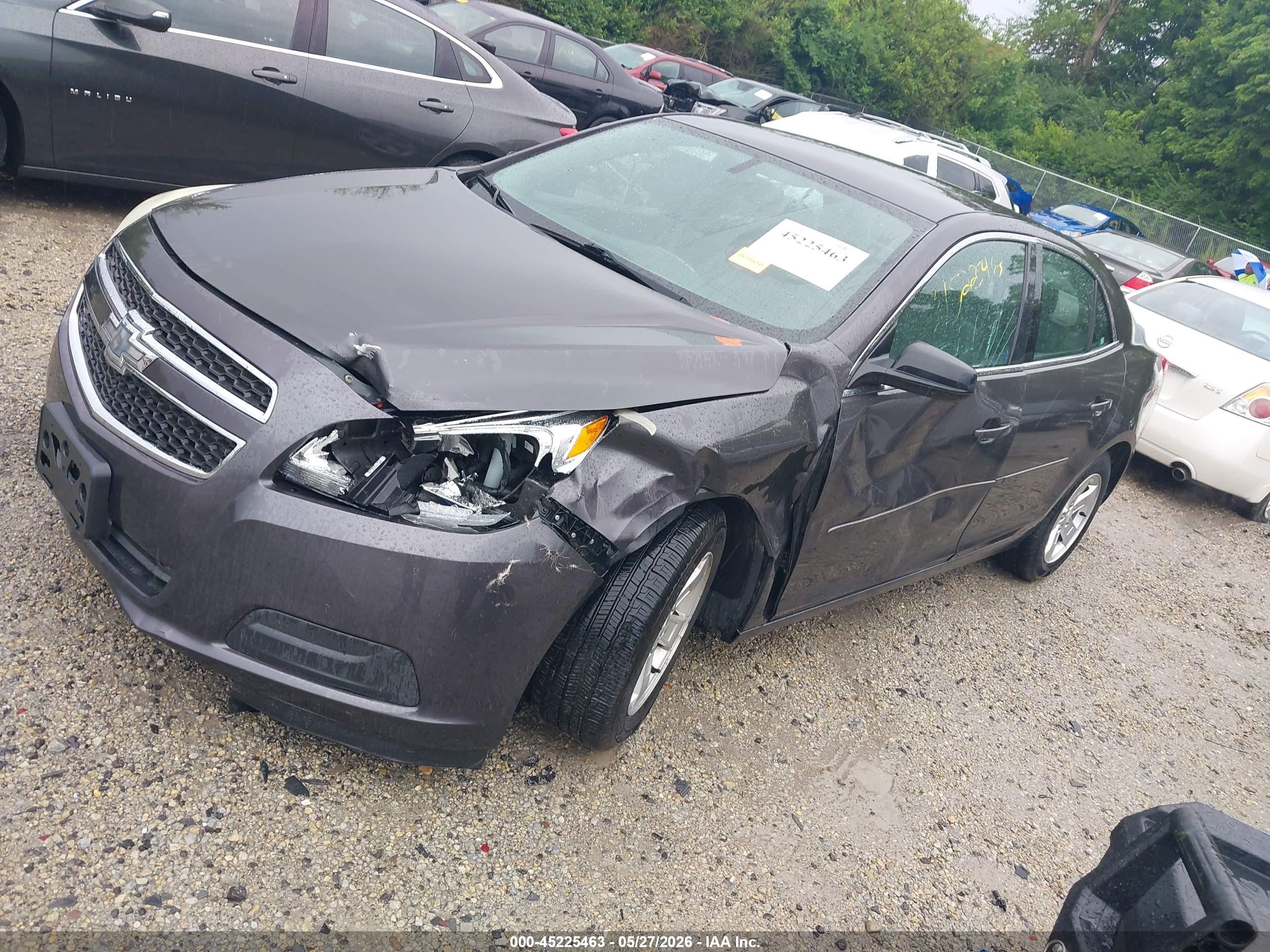 2013 Chevrolet Malibu 1ls Gray vin: 1G11B5SA7DF334958