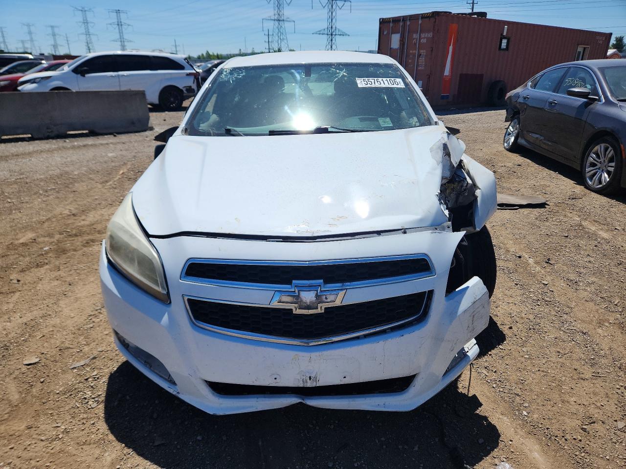 2013 Chevrolet Malibu Ls White vin: 1G11B5SA7DF338413