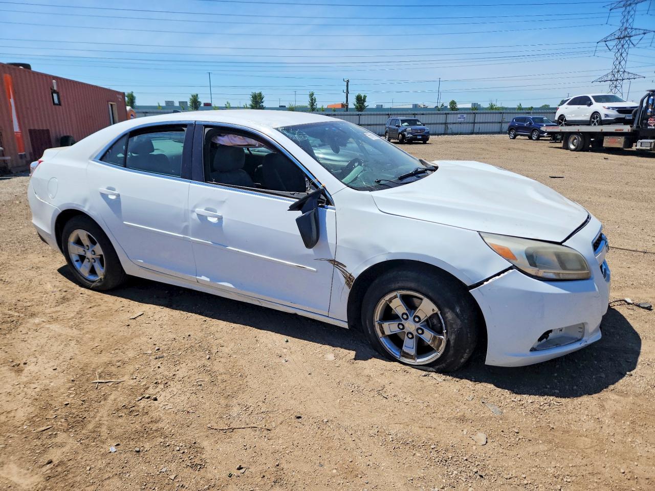 2013 Chevrolet Malibu Ls White vin: 1G11B5SA7DF338413