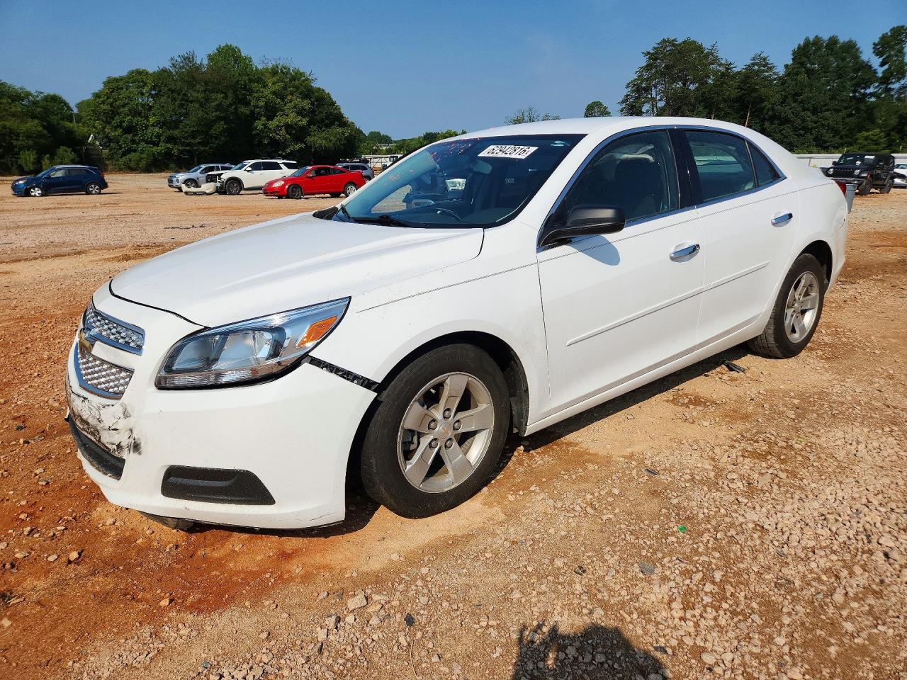 2013 Chevrolet Malibu Ls Белый vin: 1G11B5SA8DF165646