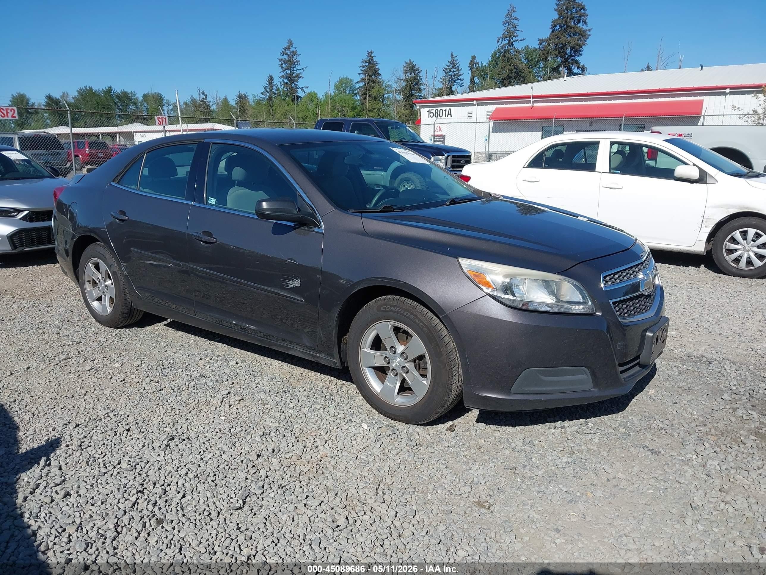 2013 Chevrolet Malibu 1ls Gray vin: 1G11B5SA8DF237655