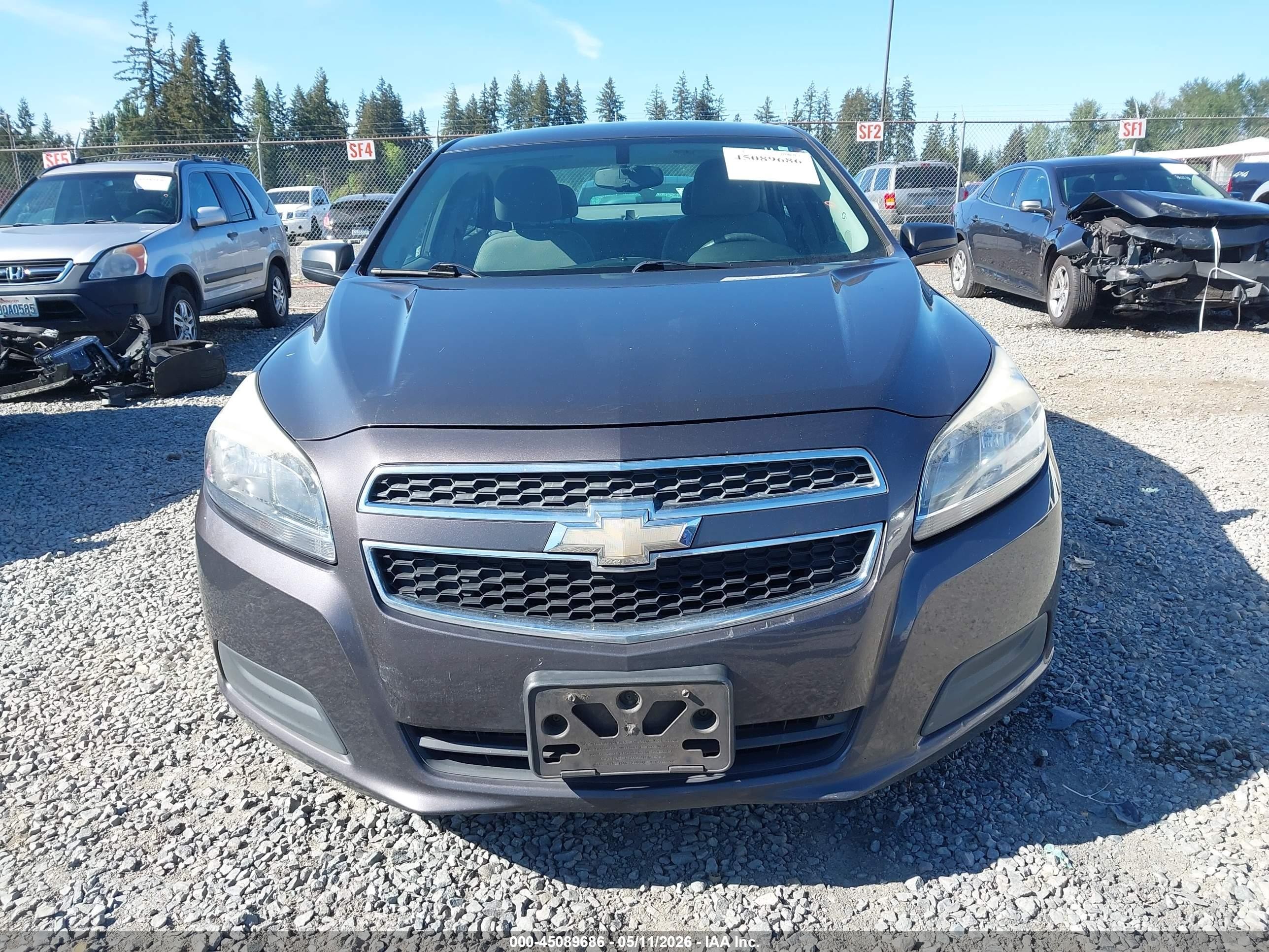 2013 Chevrolet Malibu 1ls Gray vin: 1G11B5SA8DF237655