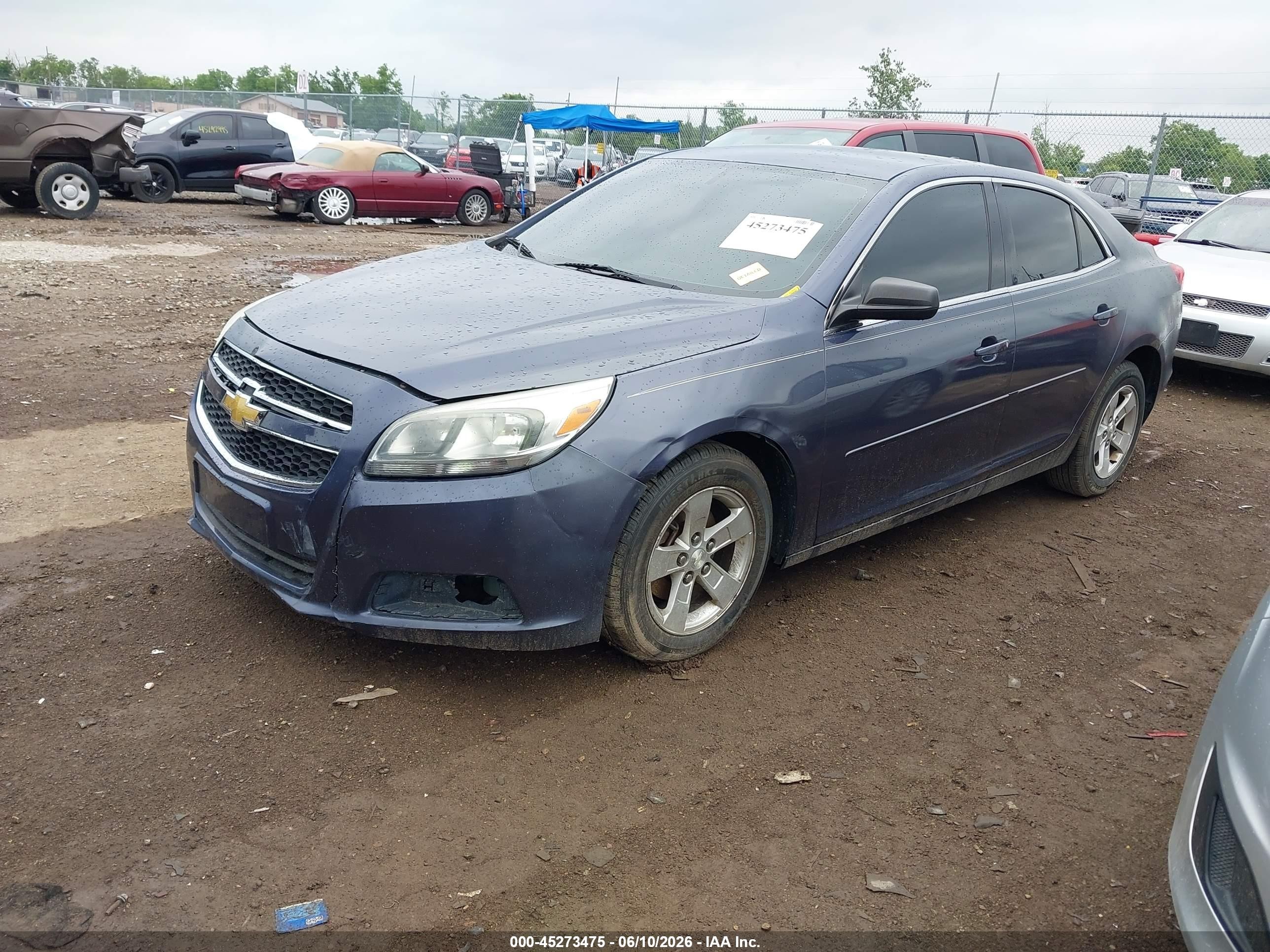 2013 Chevrolet Malibu 1ls Blue vin: 1G11B5SA8DF325928