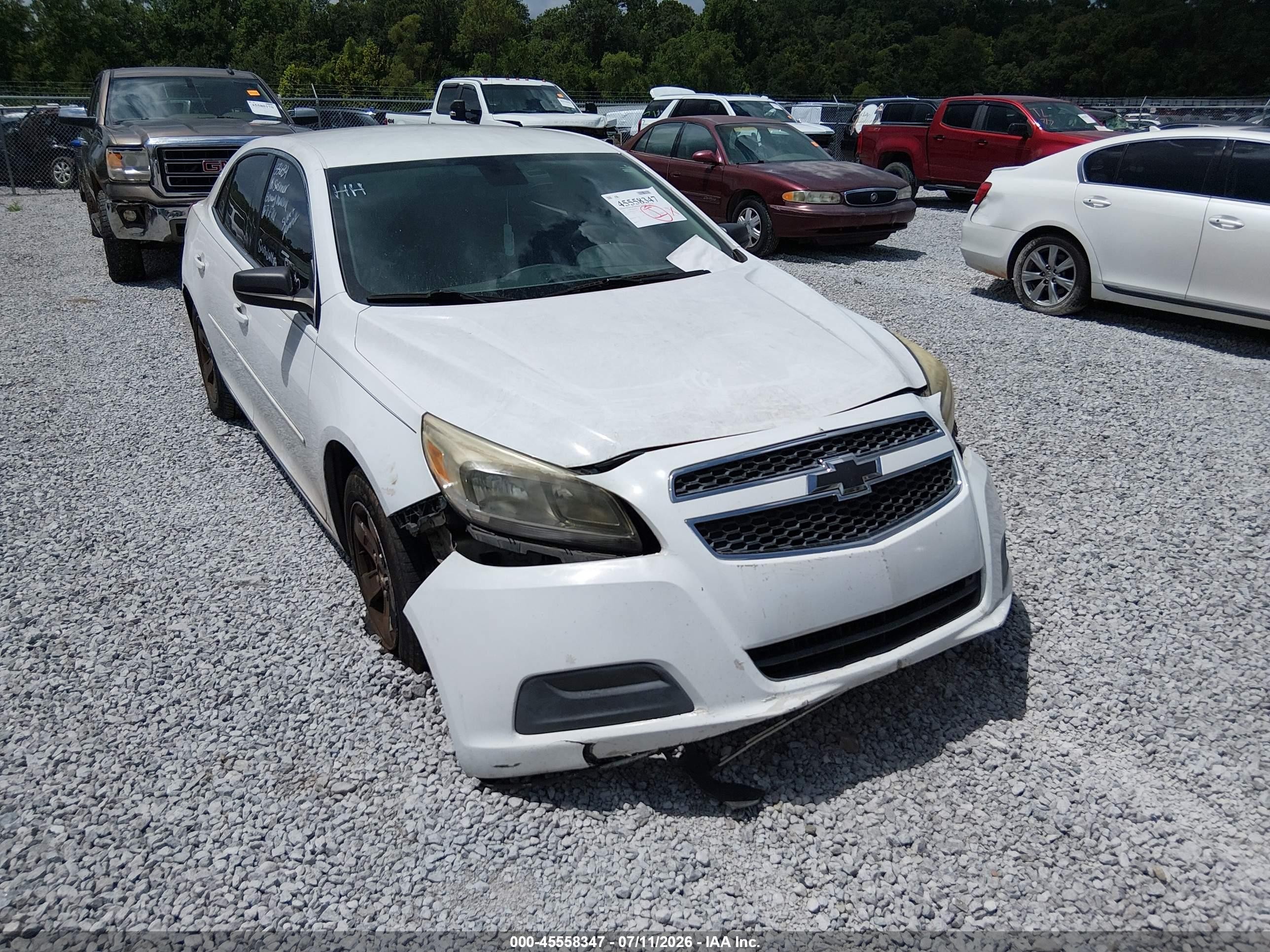 2013 Chevrolet Malibu 1ls White vin: 1G11B5SA9DF133689