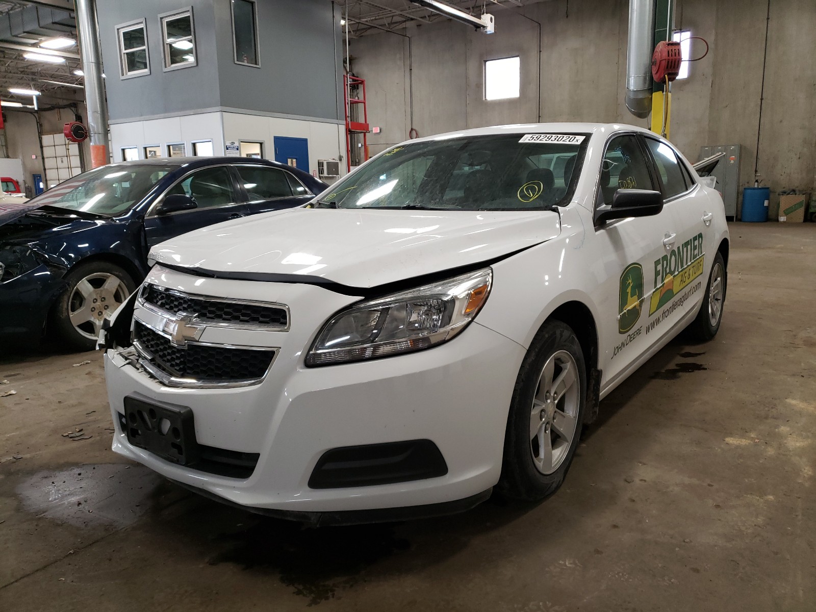 2013 Chevrolet Malibu Ls White vin: 1G11B5SA9DF236353