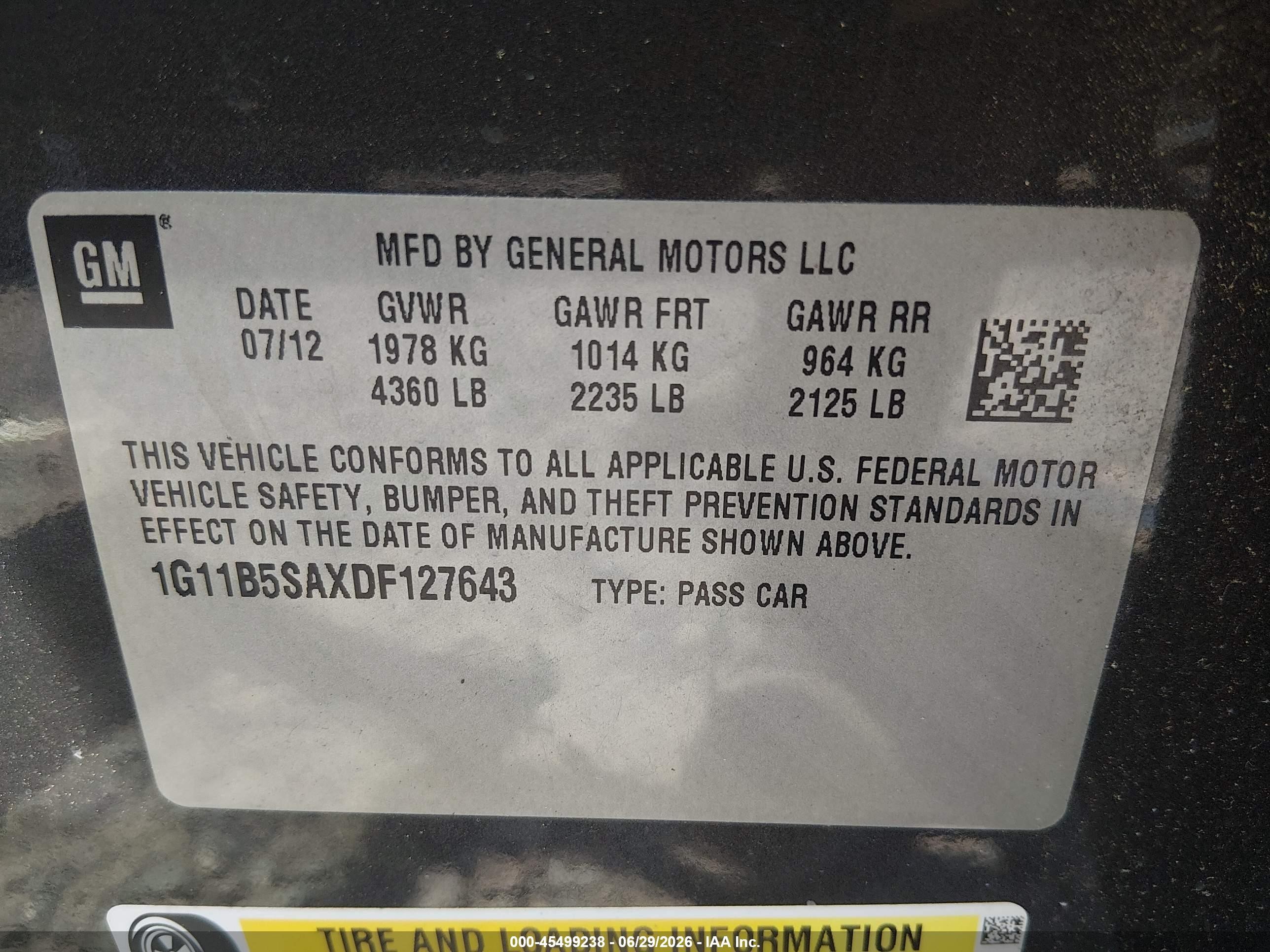 2013 Chevrolet Malibu 1ls Gray vin: 1G11B5SAXDF127643