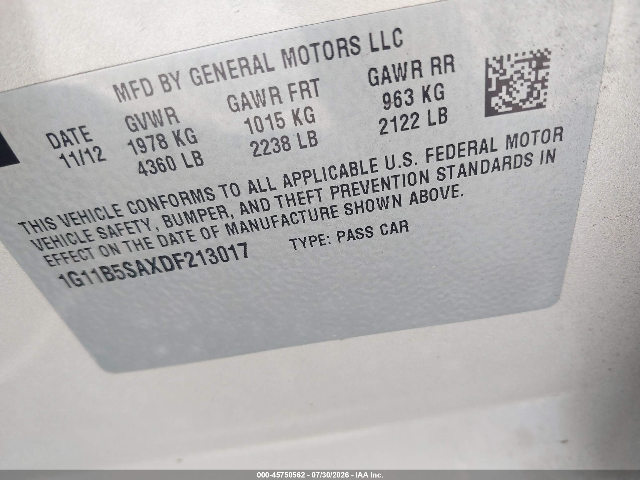 2013 Chevrolet Malibu 1ls Gray vin: 1G11B5SAXDF213017