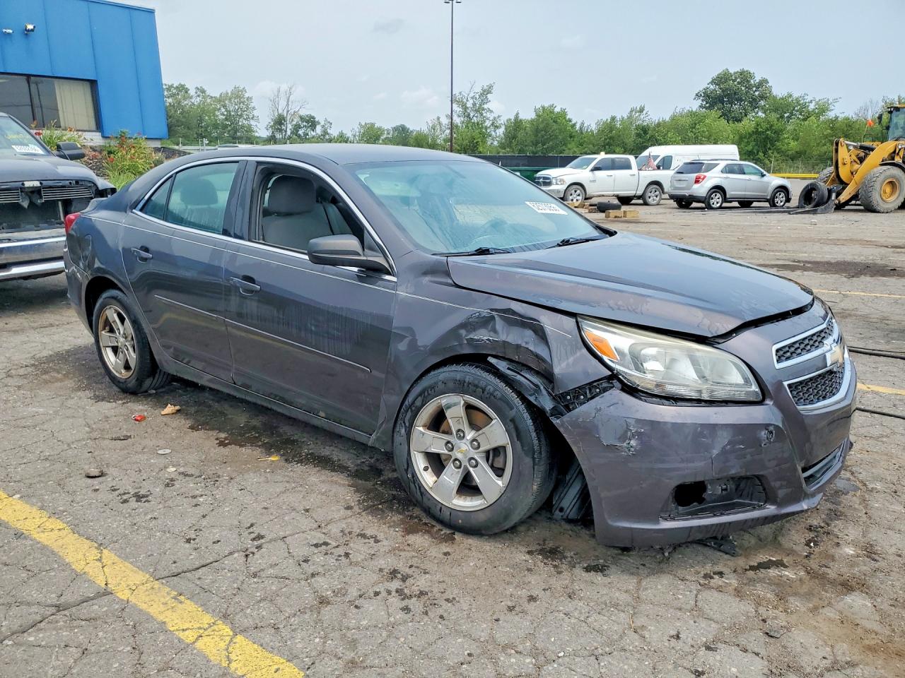 2013 Chevrolet Malibu Ls Gray vin: 1G11B5SAXDF322996
