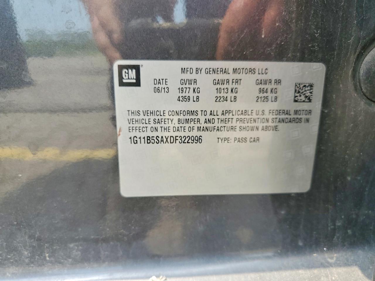 2013 Chevrolet Malibu Ls Gray vin: 1G11B5SAXDF322996