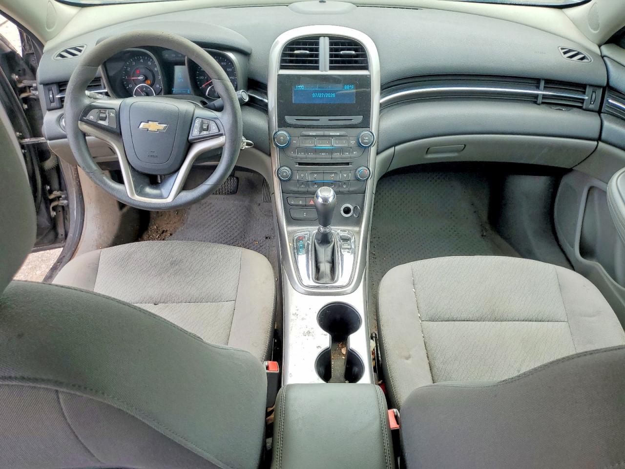 2013 Chevrolet Malibu Ls Gray vin: 1G11B5SAXDF322996