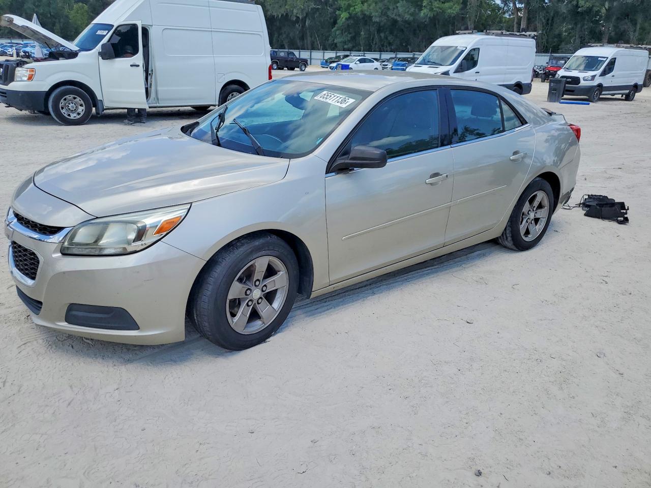 2014 Chevrolet Malibu Ls Cream vin: 1G11B5SL0EF141263