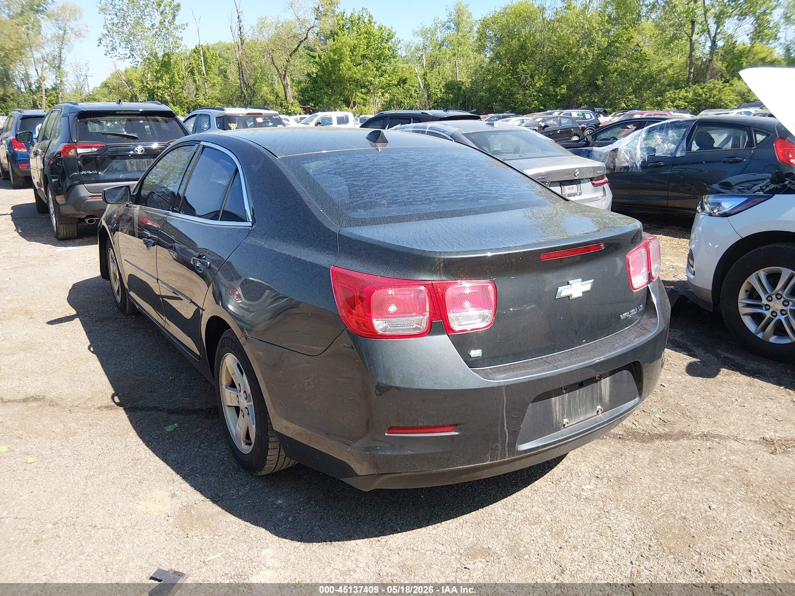 2014 Chevrolet Malibu 1ls Gray vin: 1G11B5SL0EF213756