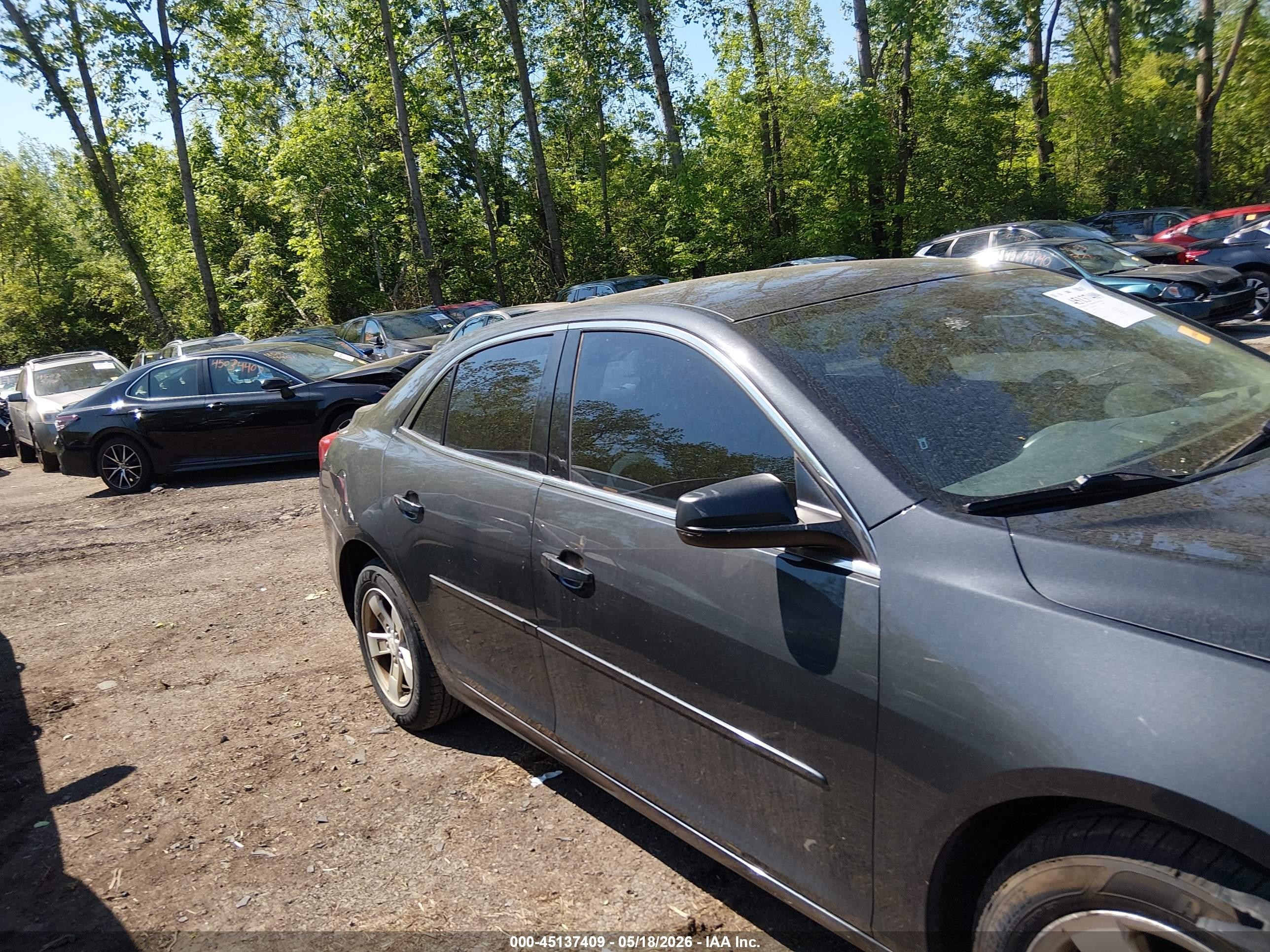 2014 Chevrolet Malibu 1ls Gray vin: 1G11B5SL0EF213756