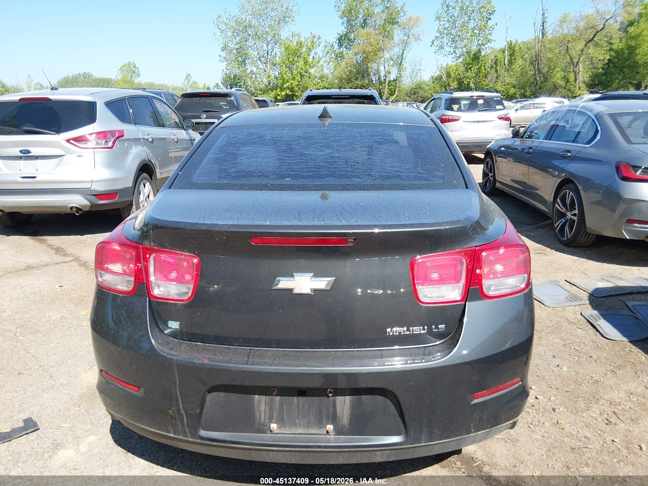 2014 Chevrolet Malibu 1ls Gray vin: 1G11B5SL0EF213756