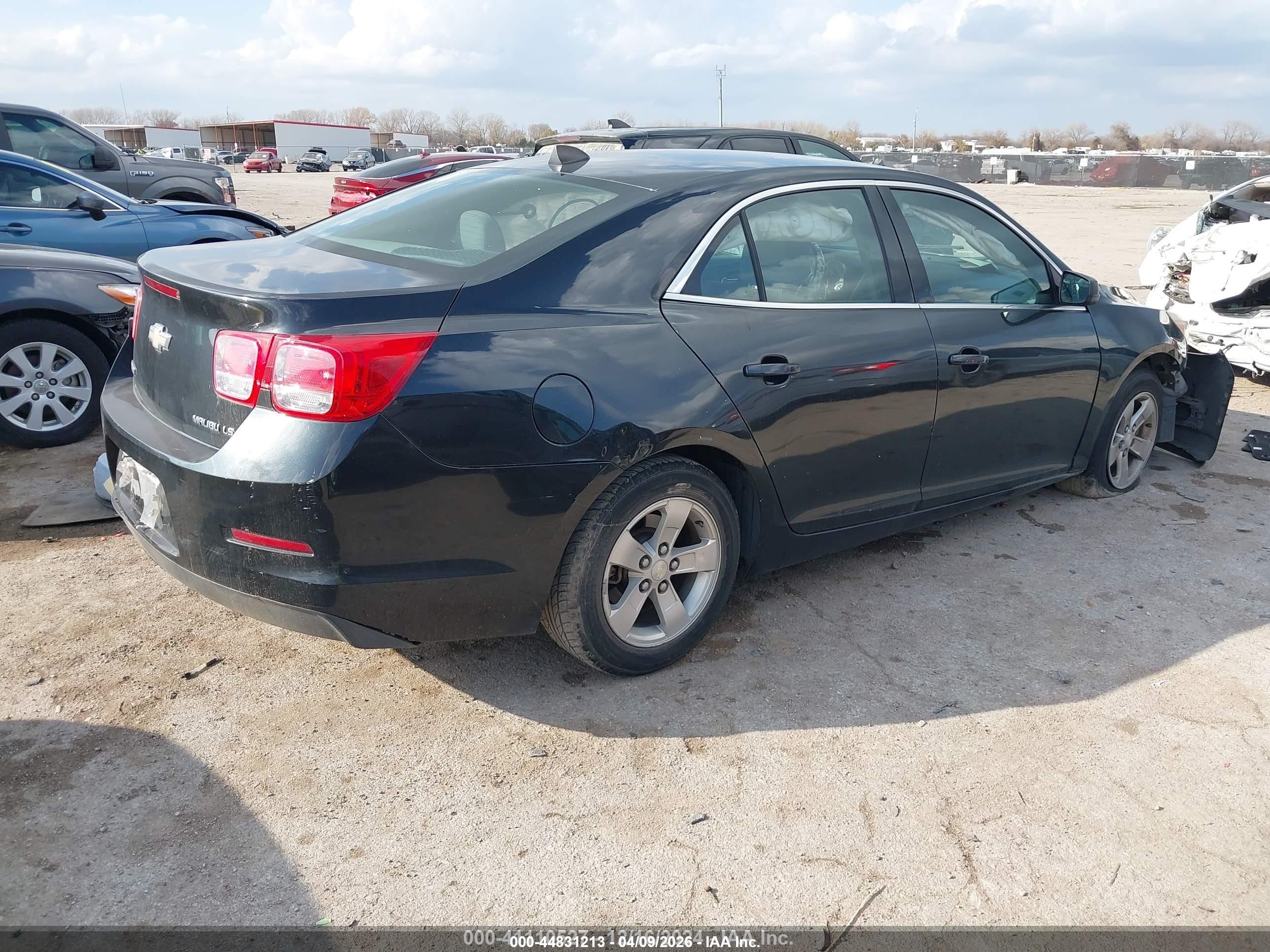 2014 Chevrolet Malibu Ls Black vin: 1G11B5SL0EF242867