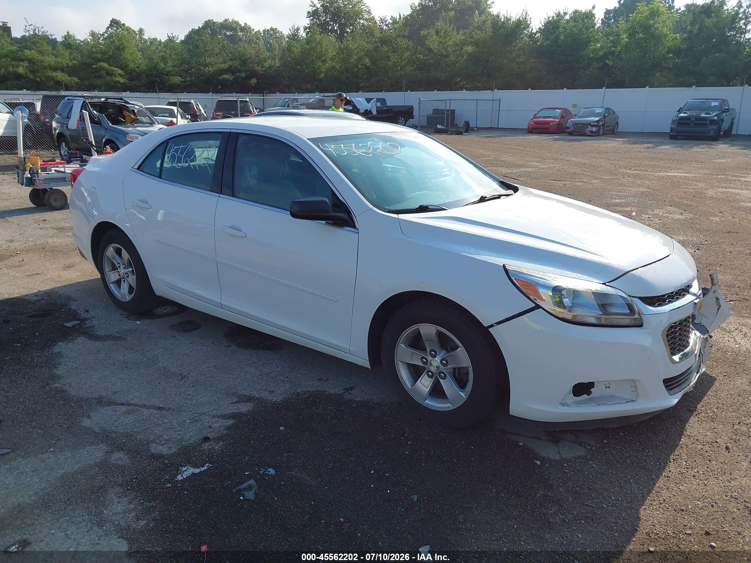 2014 Chevrolet Malibu 1ls White vin: 1G11B5SL0EF247065
